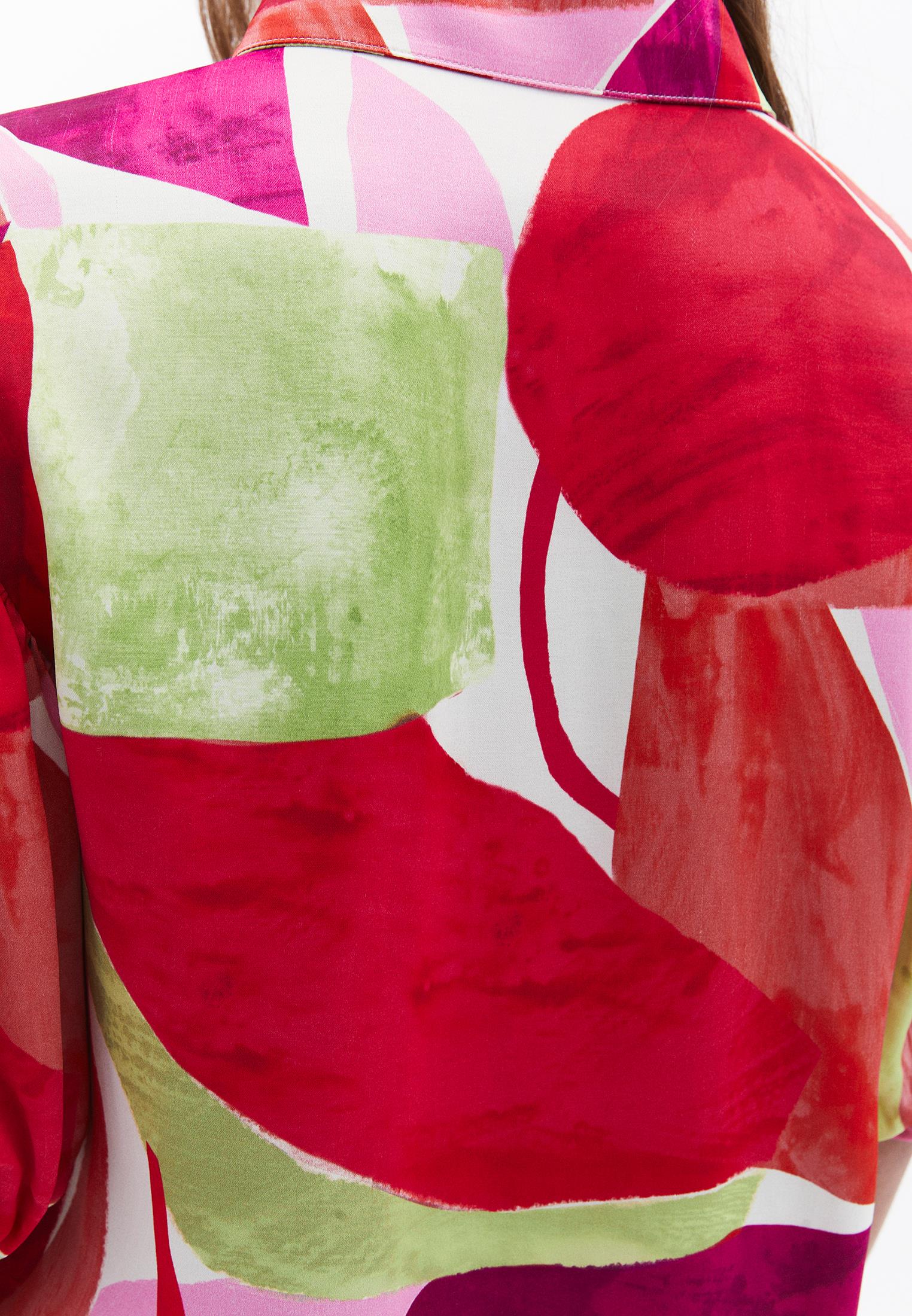 Balloon Sleeve Shirt - GEO COMB