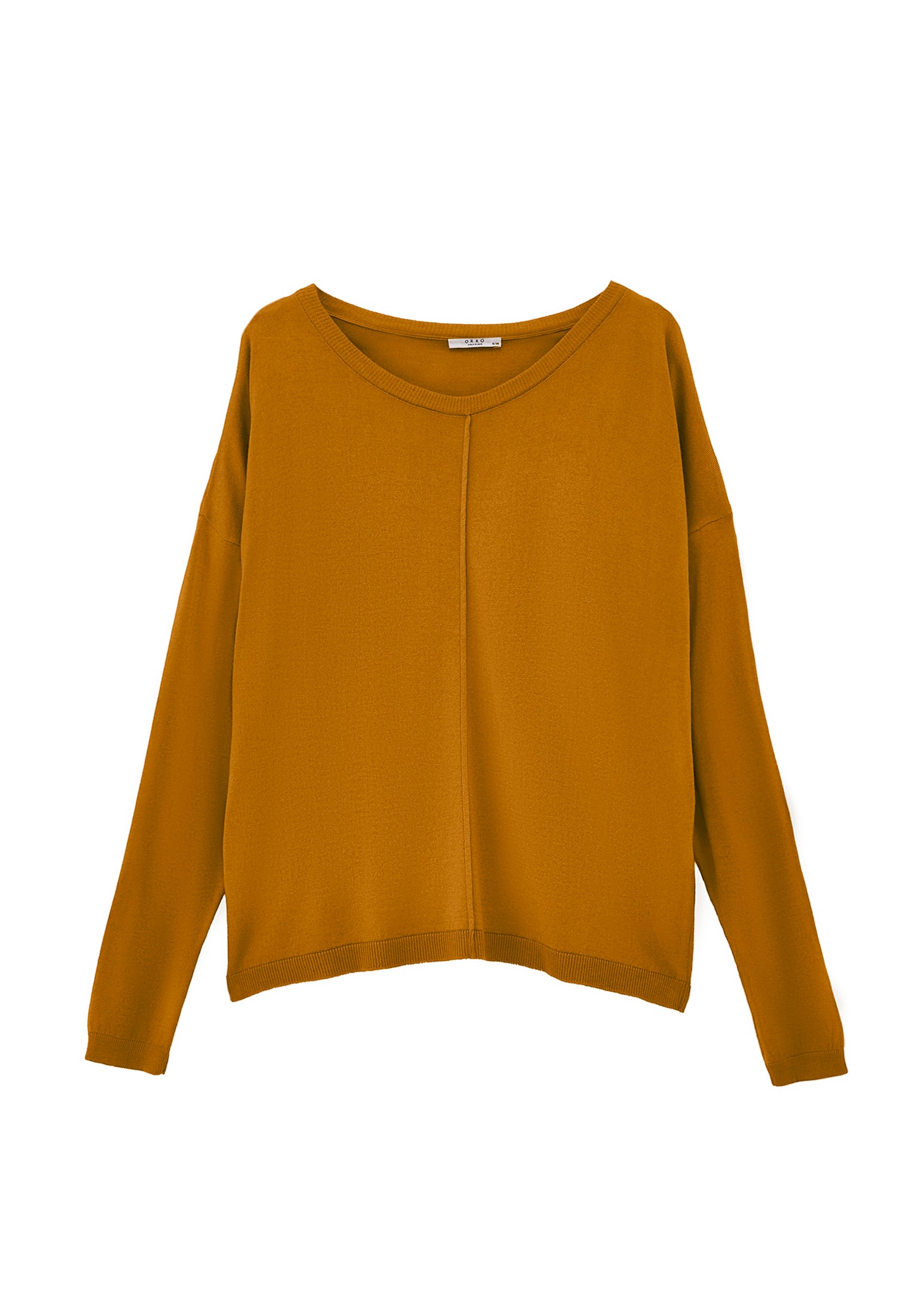 Winter Boat Neck Sweater - GOLDEN BROWN