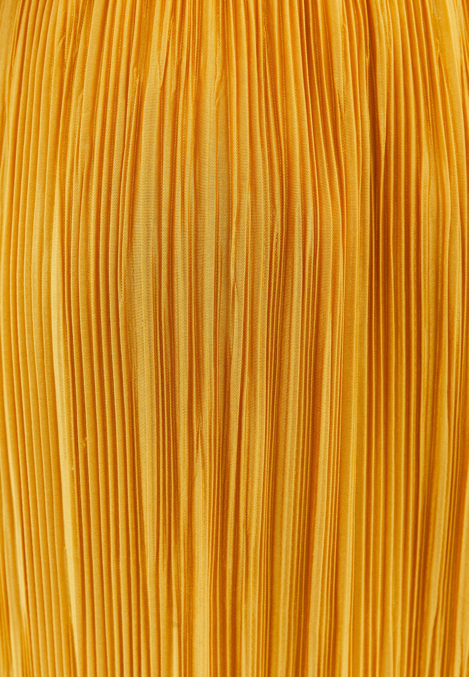 Halter Neck Long A-Line Dress - GOLDEN SPICE