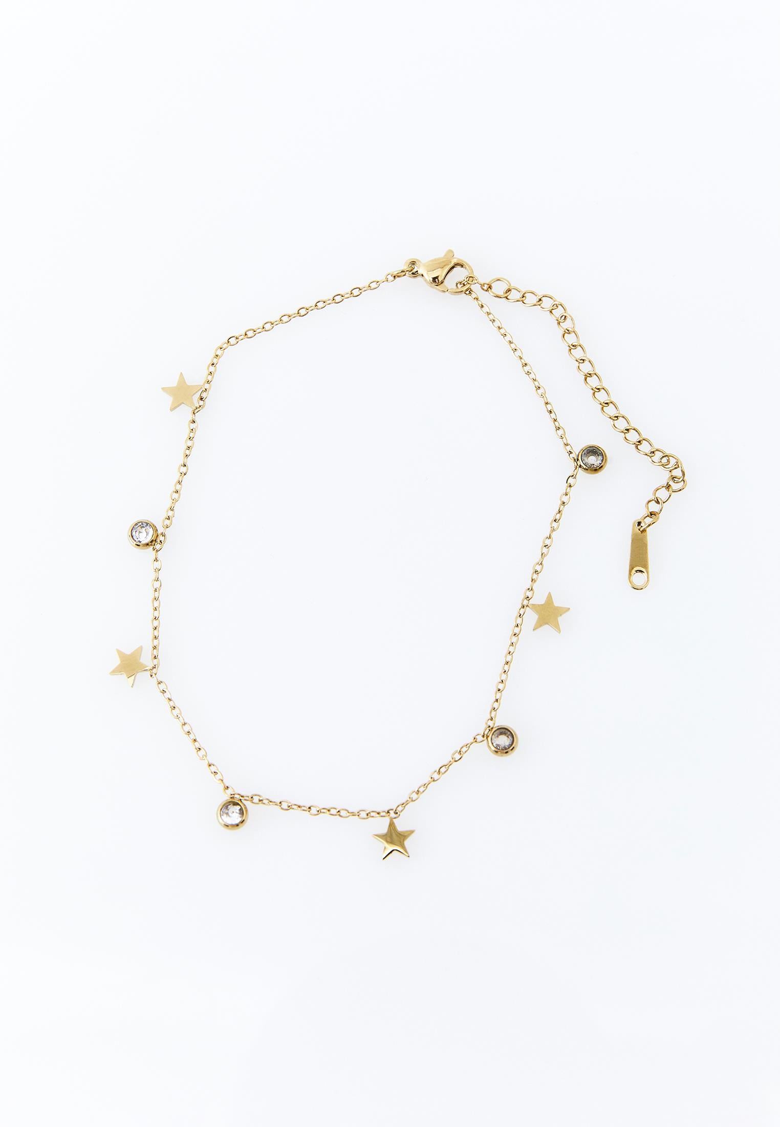 Modern Detailed Anklet - GOLD