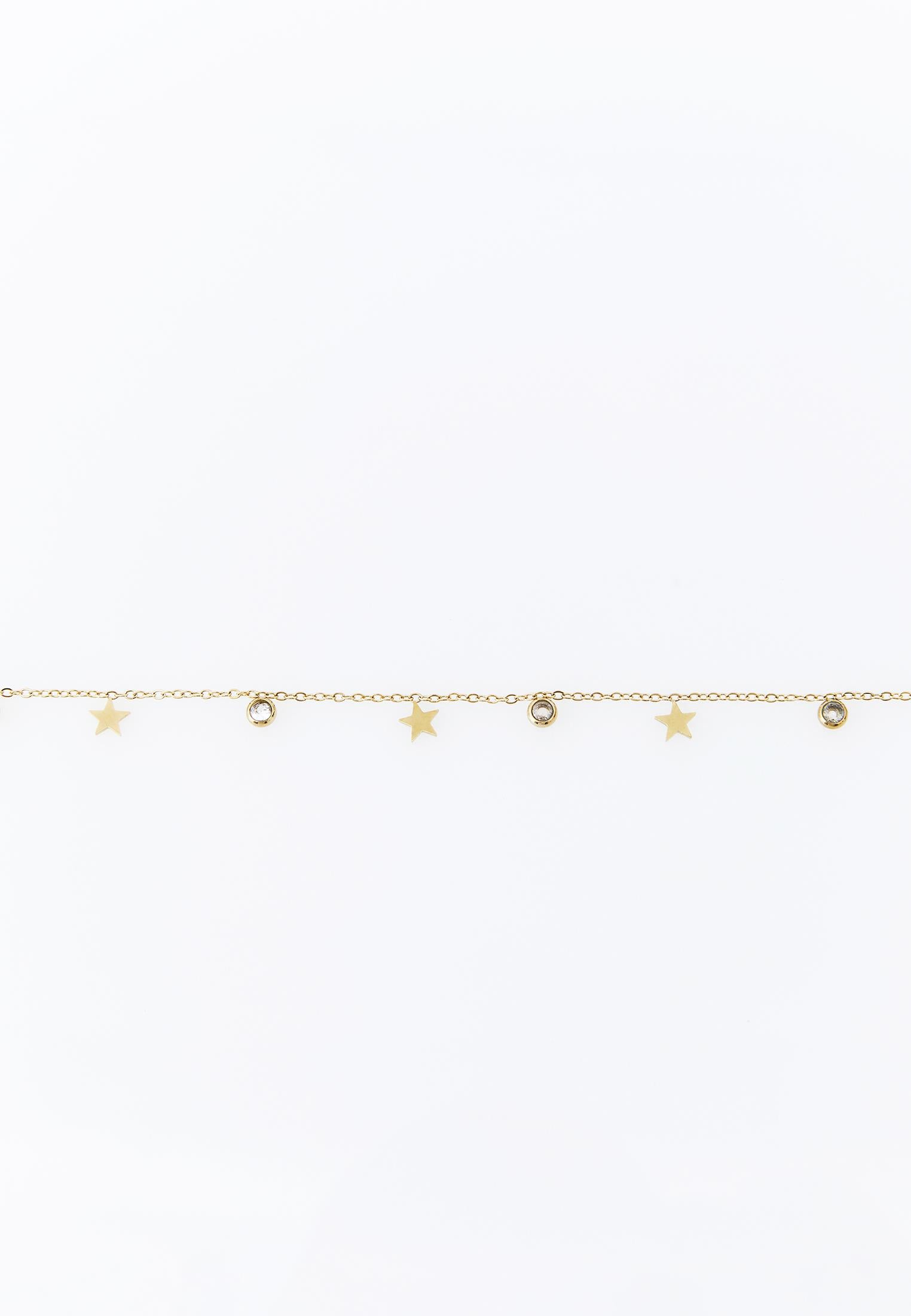 Modern Detailed Anklet - GOLD
