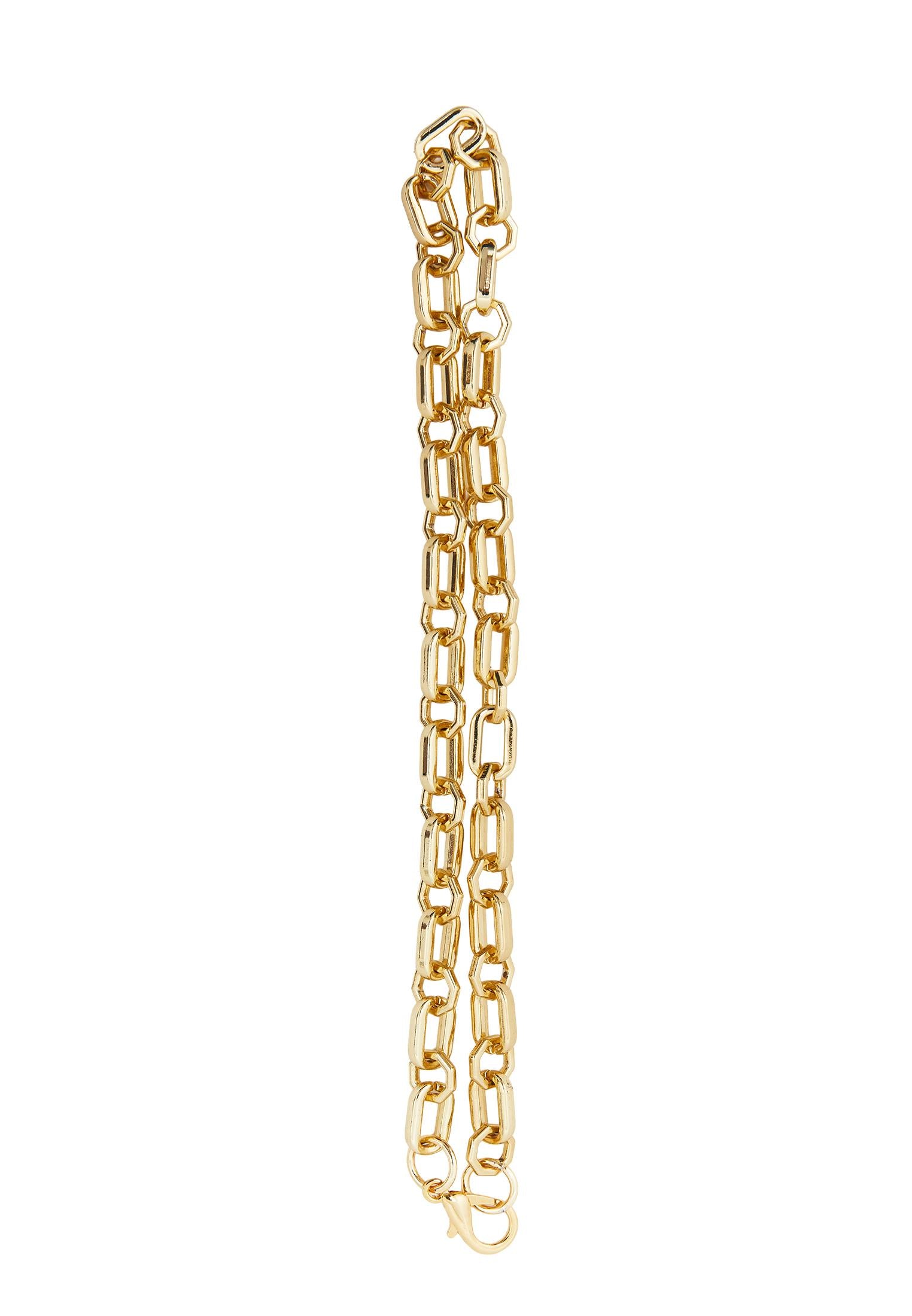 Stylish Detailed Necklace - GOLD