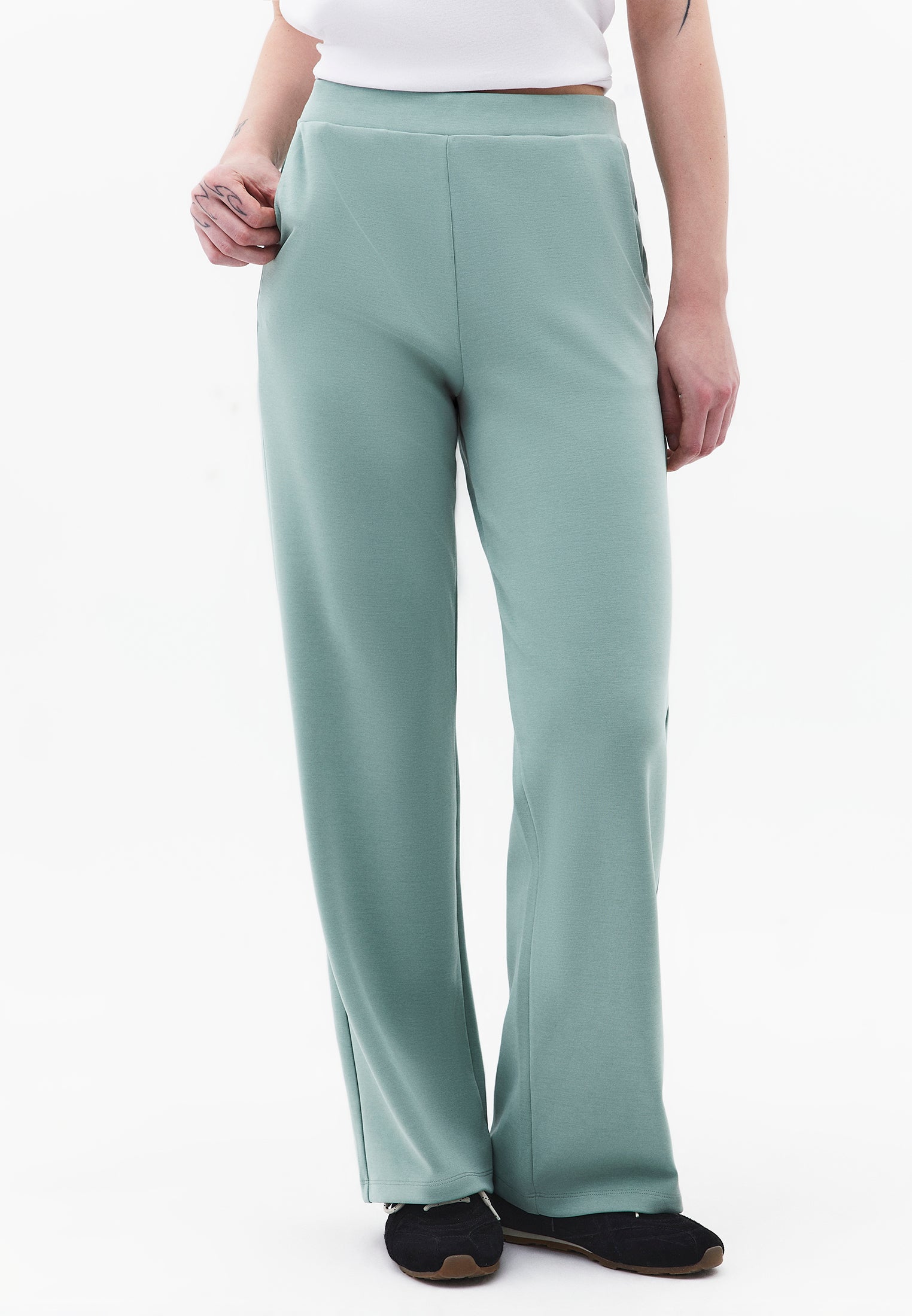 Straight Leg High Waist Sweatpant - GREEN BAY