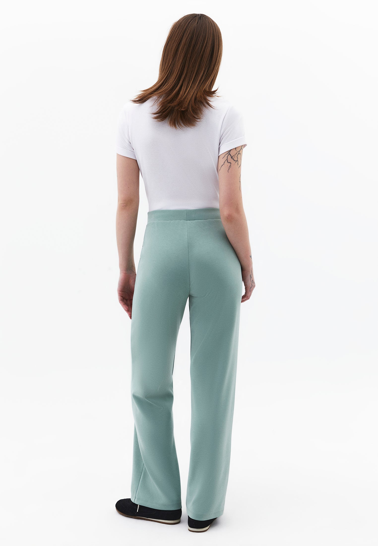 Straight Leg High Waist Sweatpant - GREEN BAY