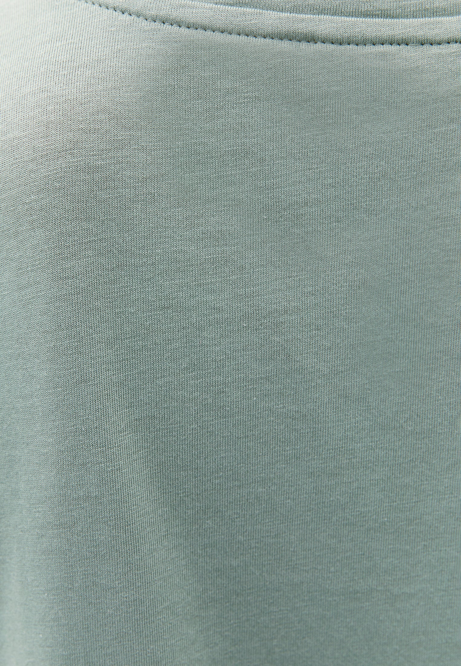 Boat Neck Loose Fit Short Sleeve T-Shirt - GREEN MILIEU