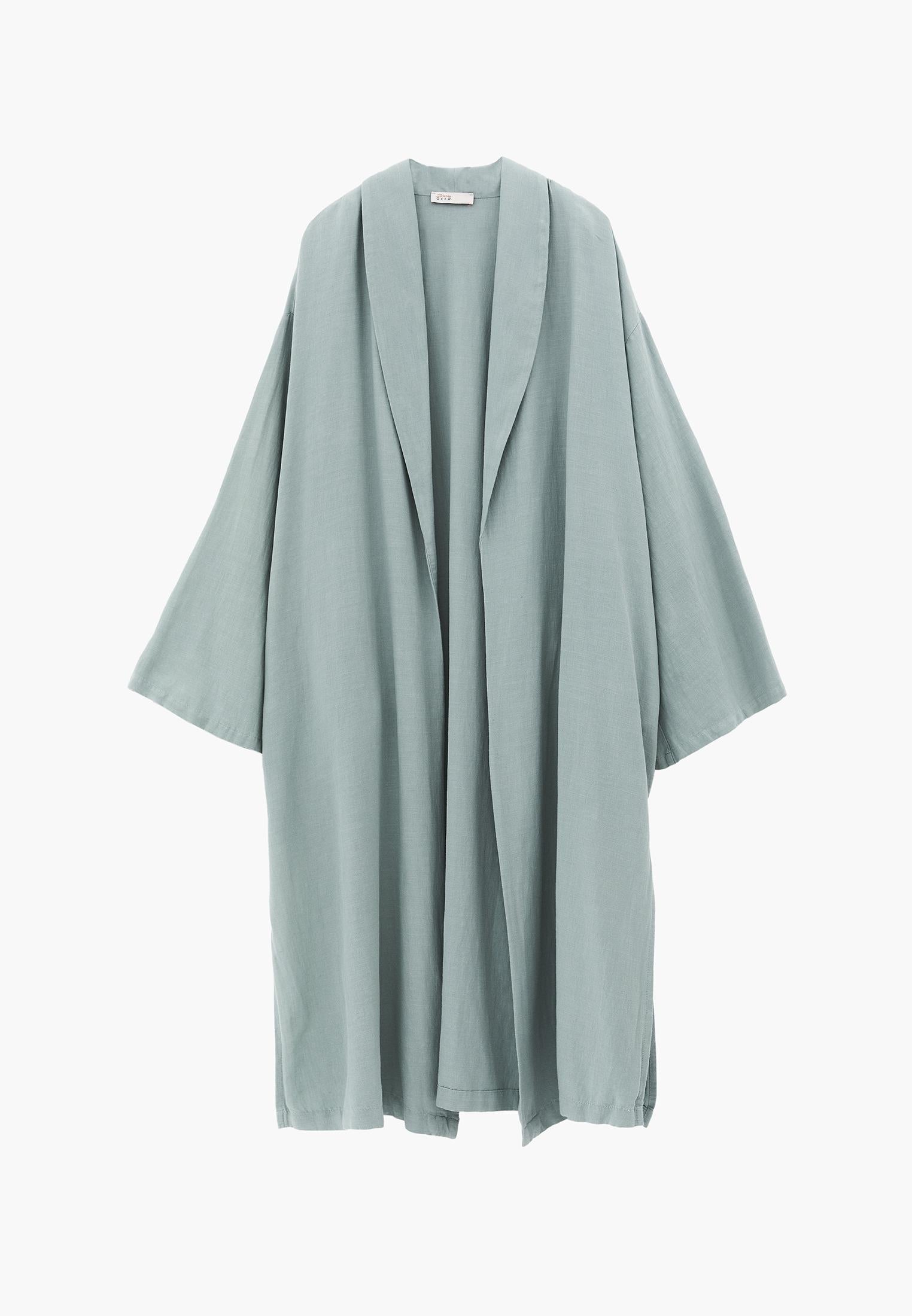 Long Oversize Kimono - GREEN MILIEU