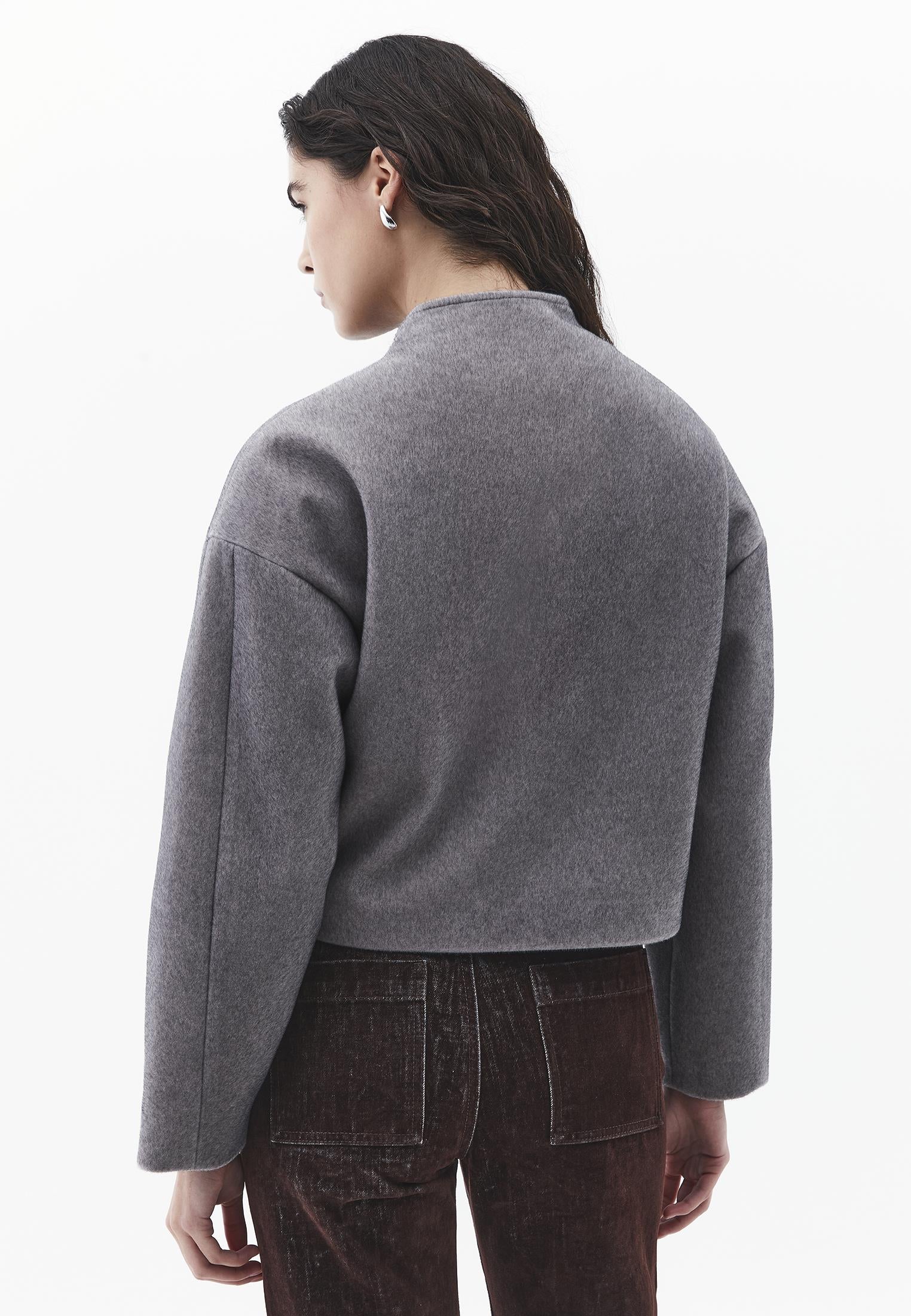 Women's Outerwear Coat - GREY MELANGE