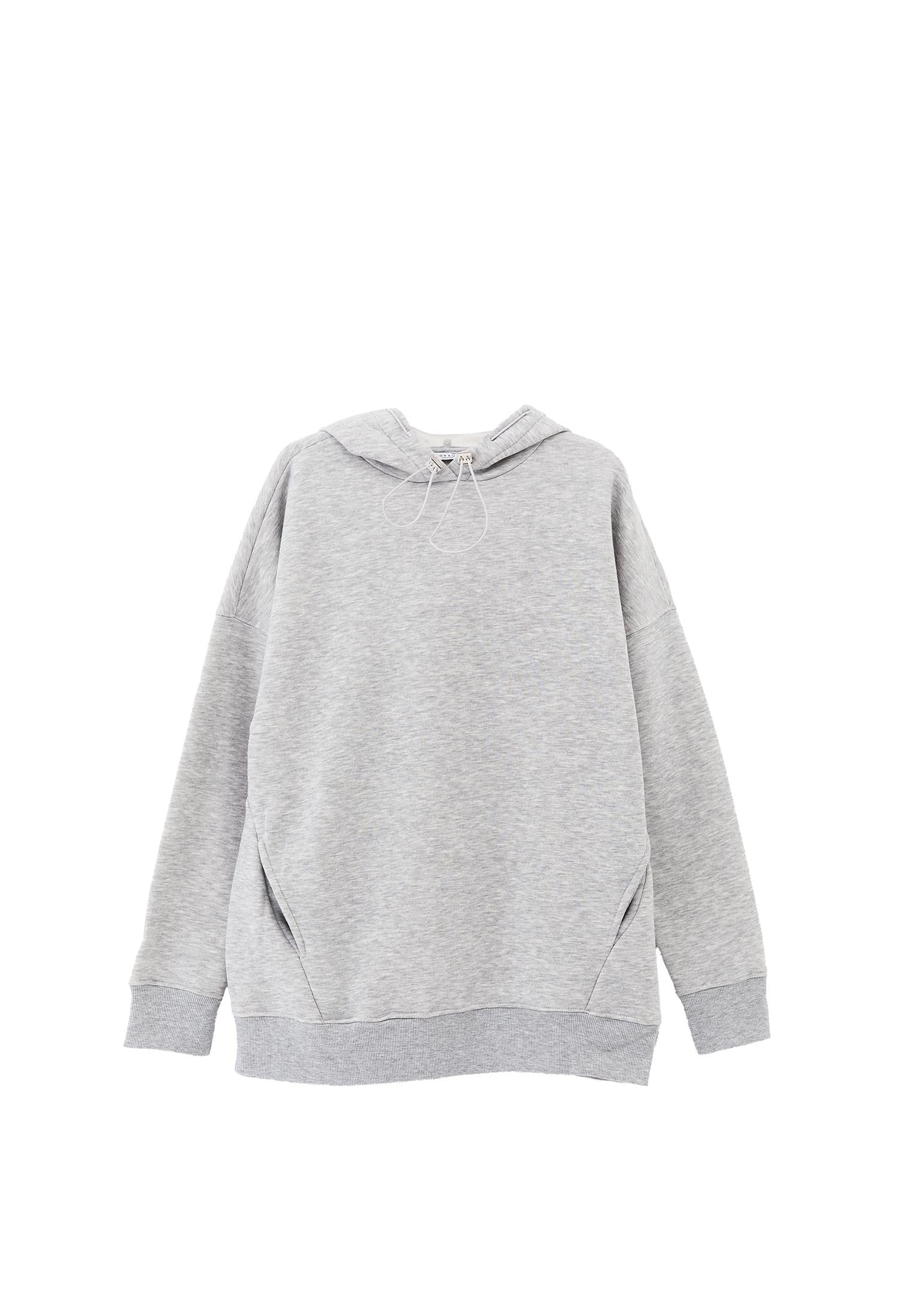 Crew Neck Sweatshirt - GREY MELANGE