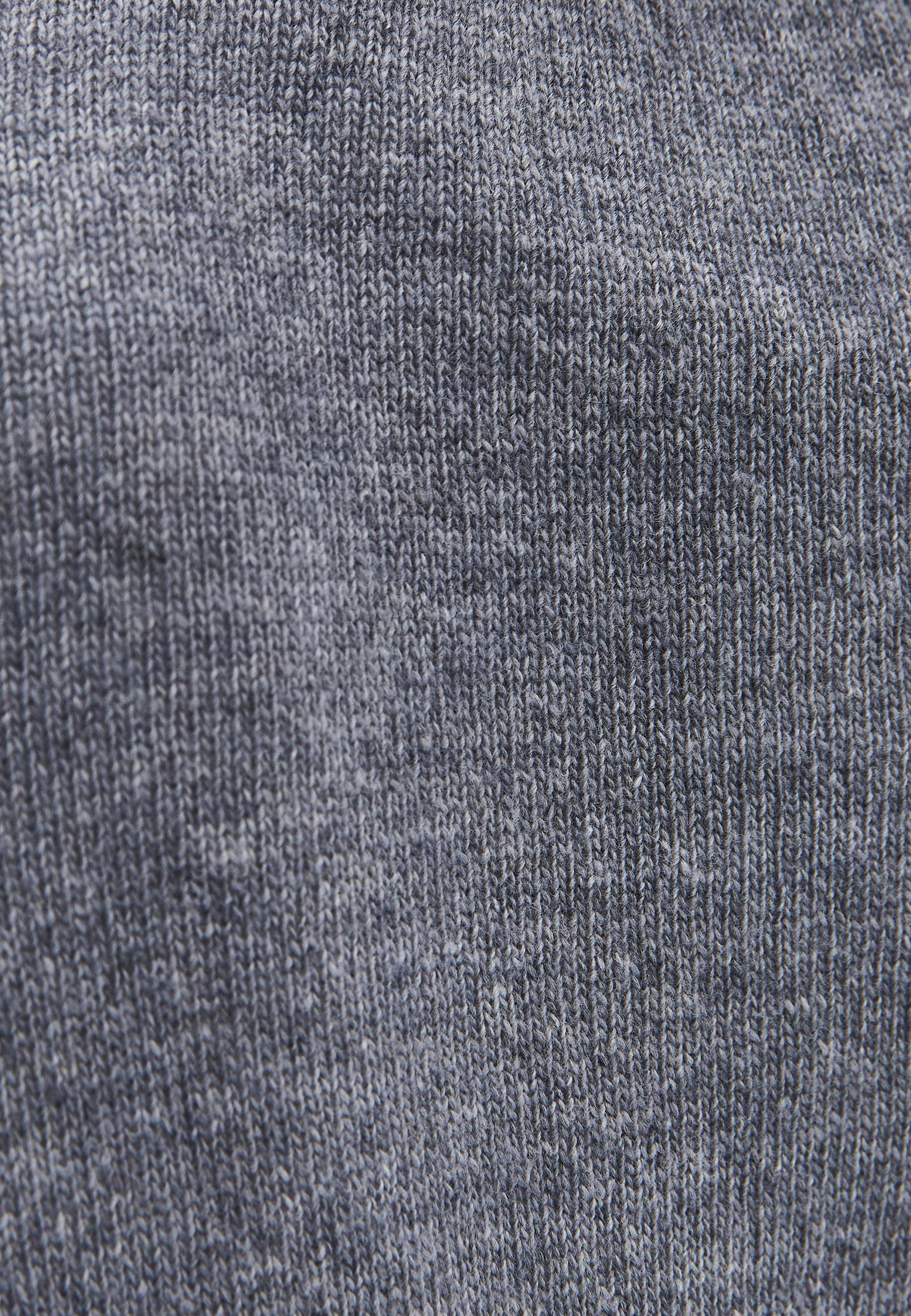 Long V-Neck Knit Sweater With Cashmere Blend - GREY MELANGE