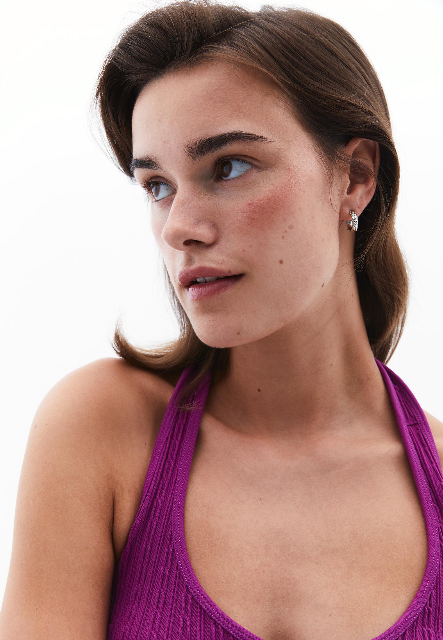 V Neck Seamless Camisole - HOLLYHOCK