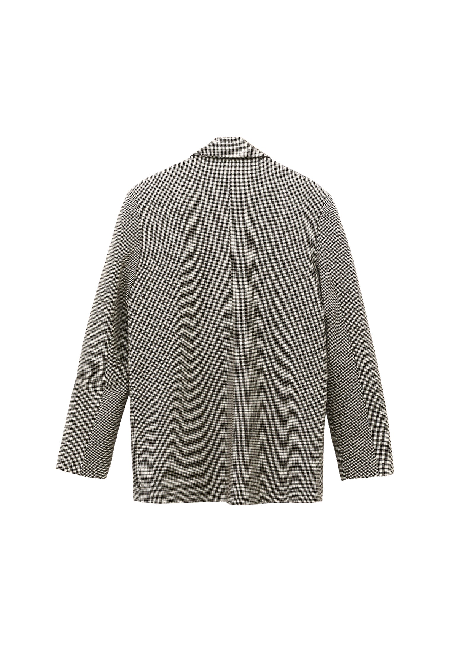 Pocket Detailed Boyfriend Blazer Jacket - HOUNDSTOOTH COMB
