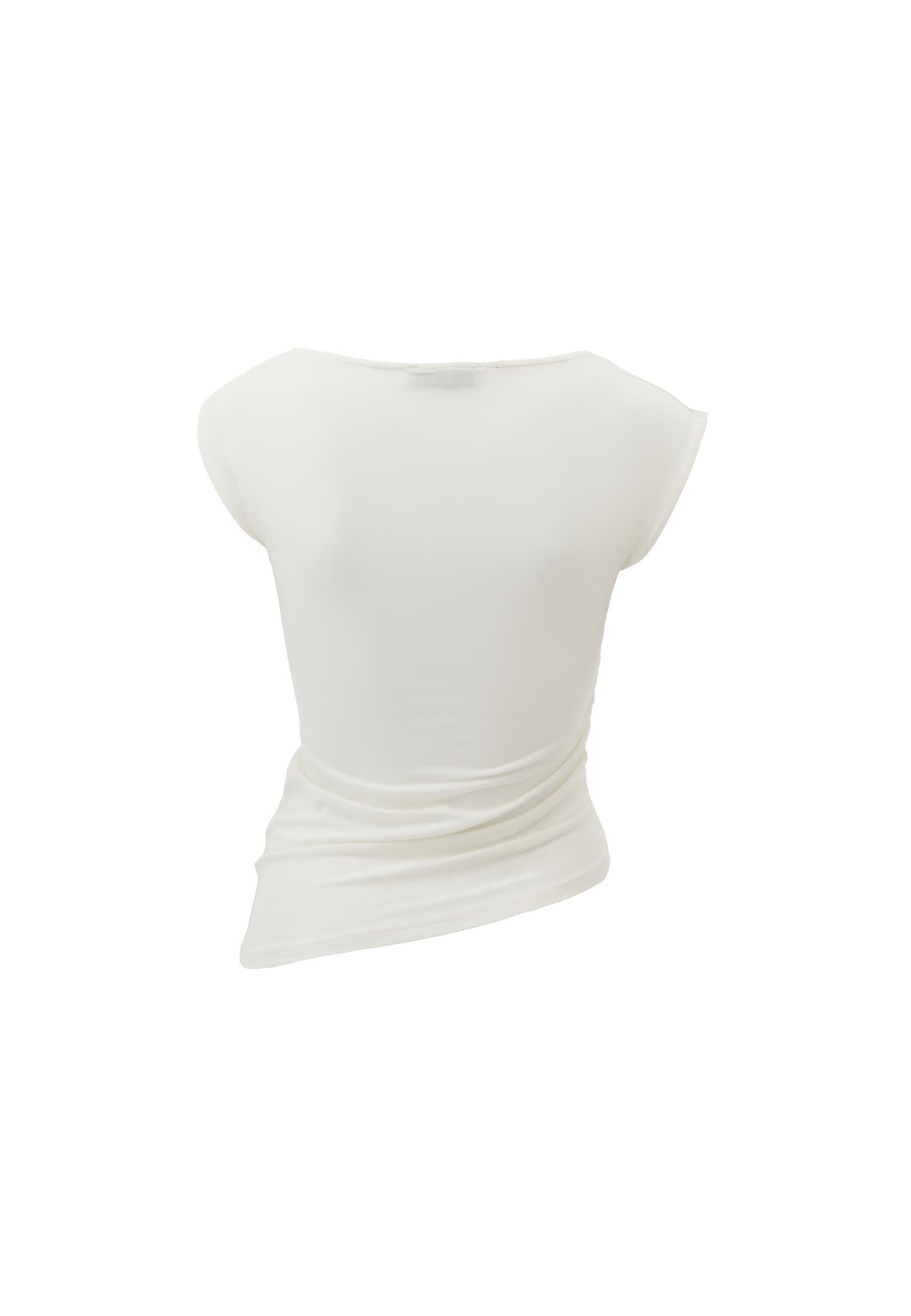 Asymmetric Blouse - ICE MILK