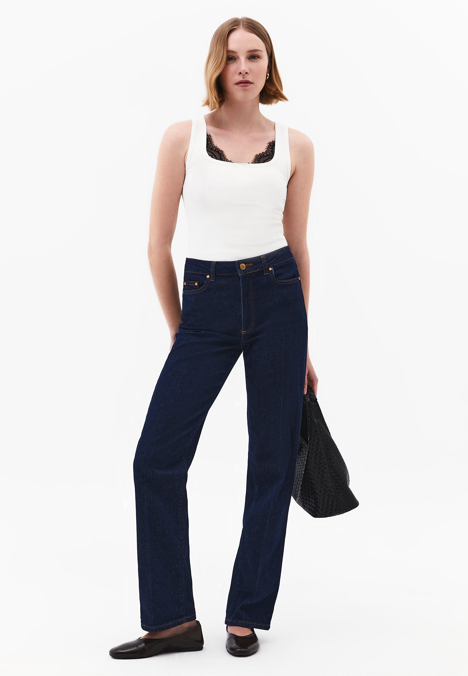 Square Neck Bodycon Tank Top - ICE MILK