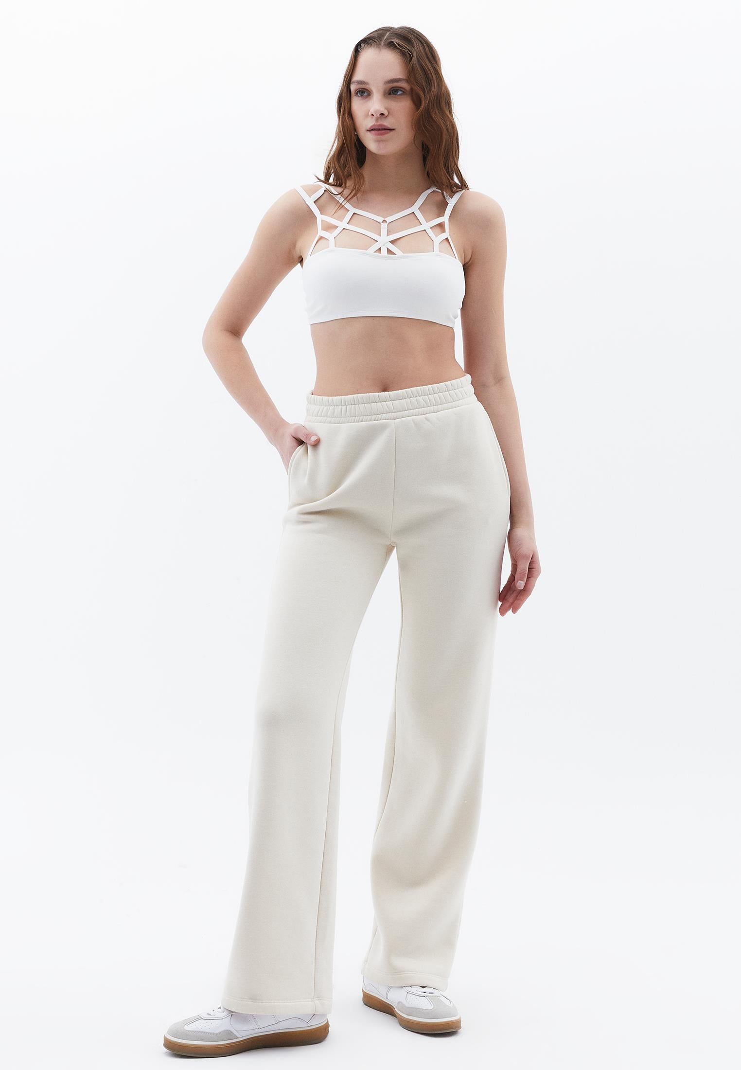 Sweetheart Neck Piped Women's Bustier - ICE MILK