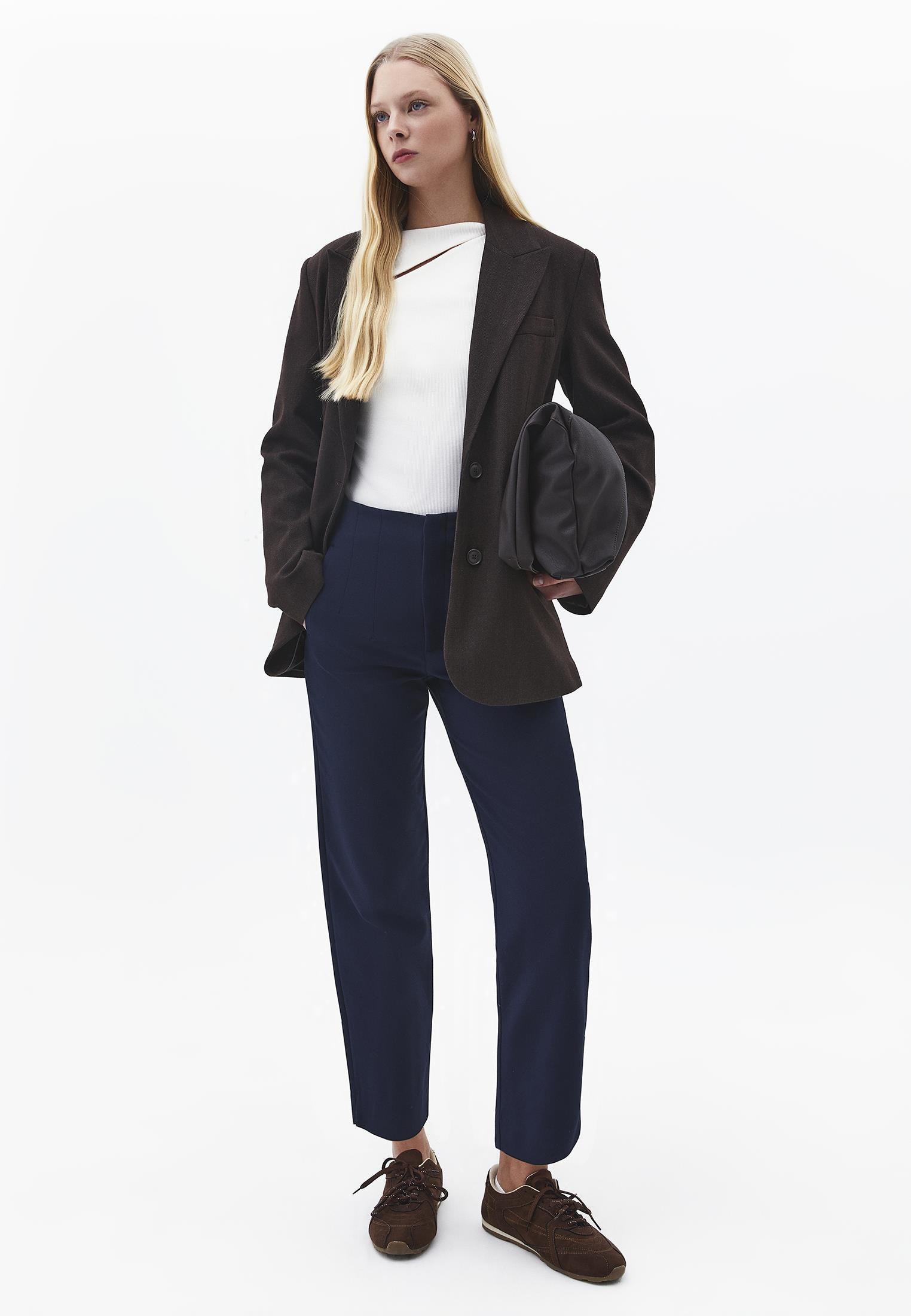 Asymmetric Cutout Long Sleeve Bodycon T-Shirt - ICE MILK