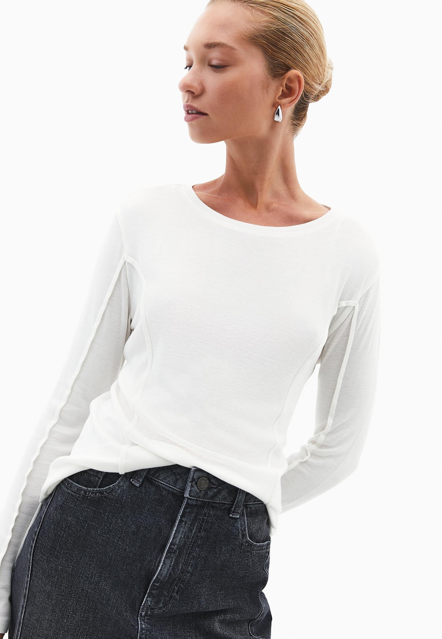 Slim Fit Crew Neck T-Shirt - ICE MILK