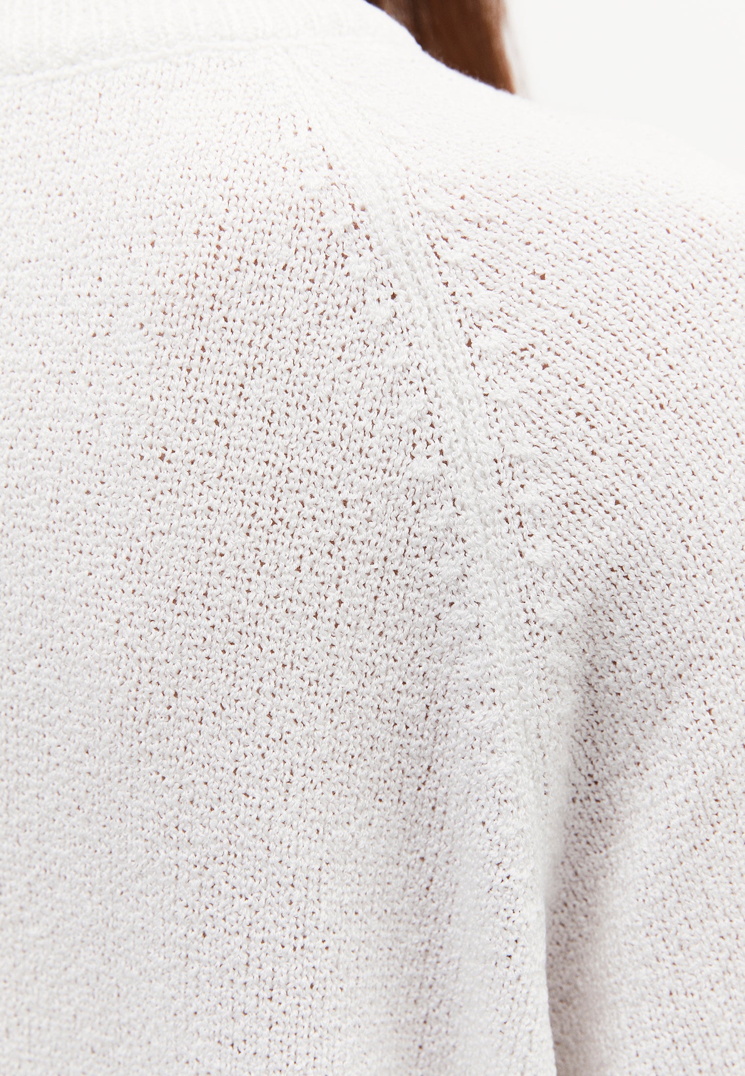 Crew Neck Raglan Sleeve Sweater - ICE MILK