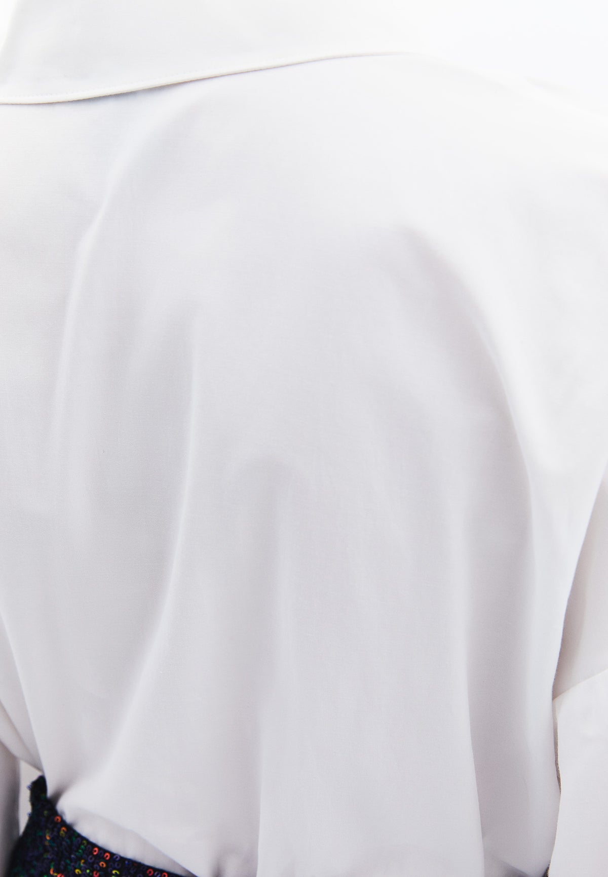 Stone Detailed Oversize Shirt - ICE MILK