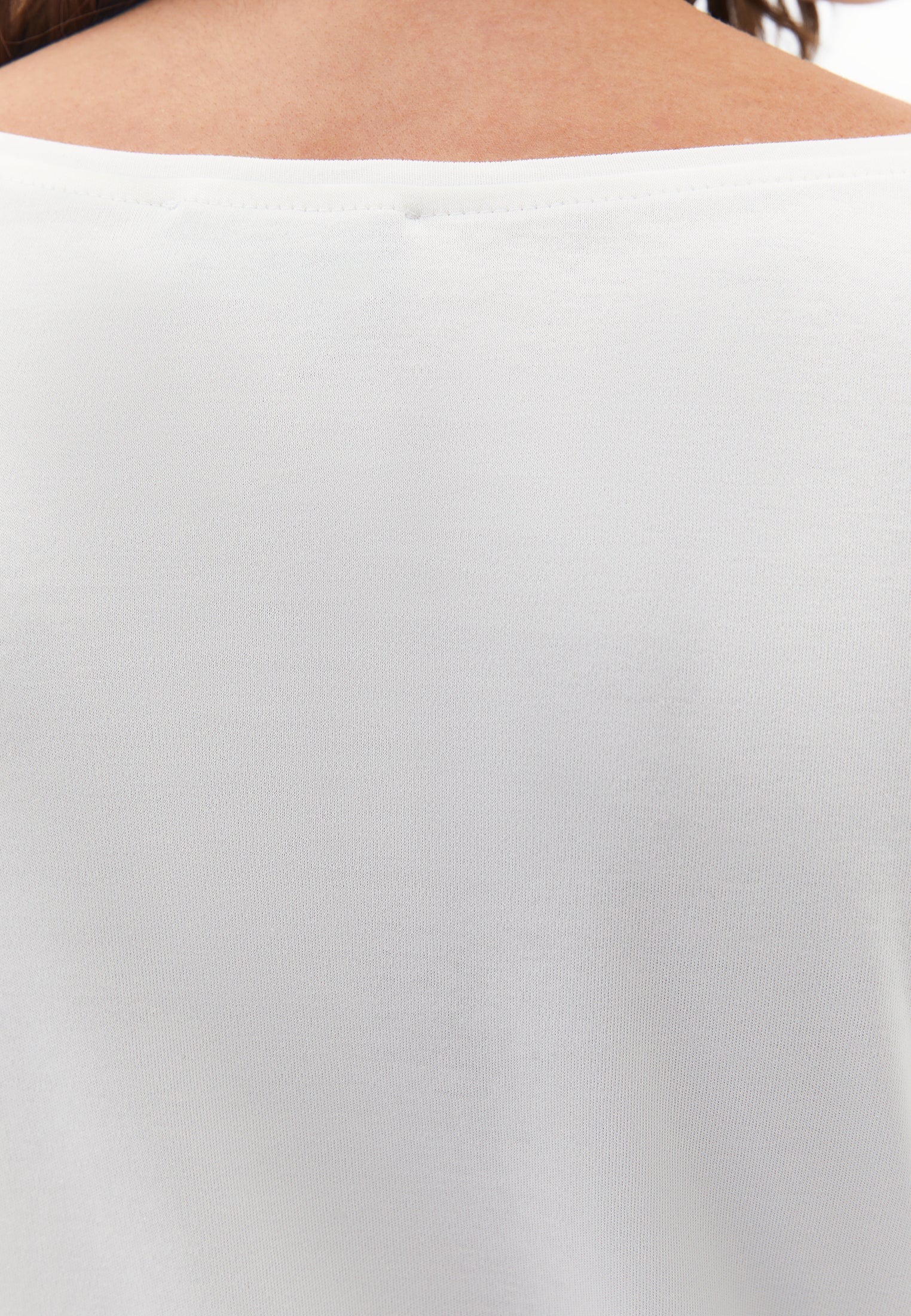 Boat Neck T-Shirt - ICE MILK