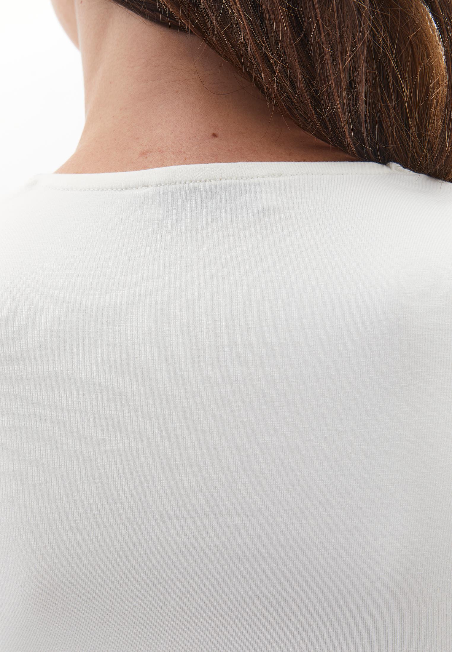 Square Neck Modal T-Shirt - ICE MILK