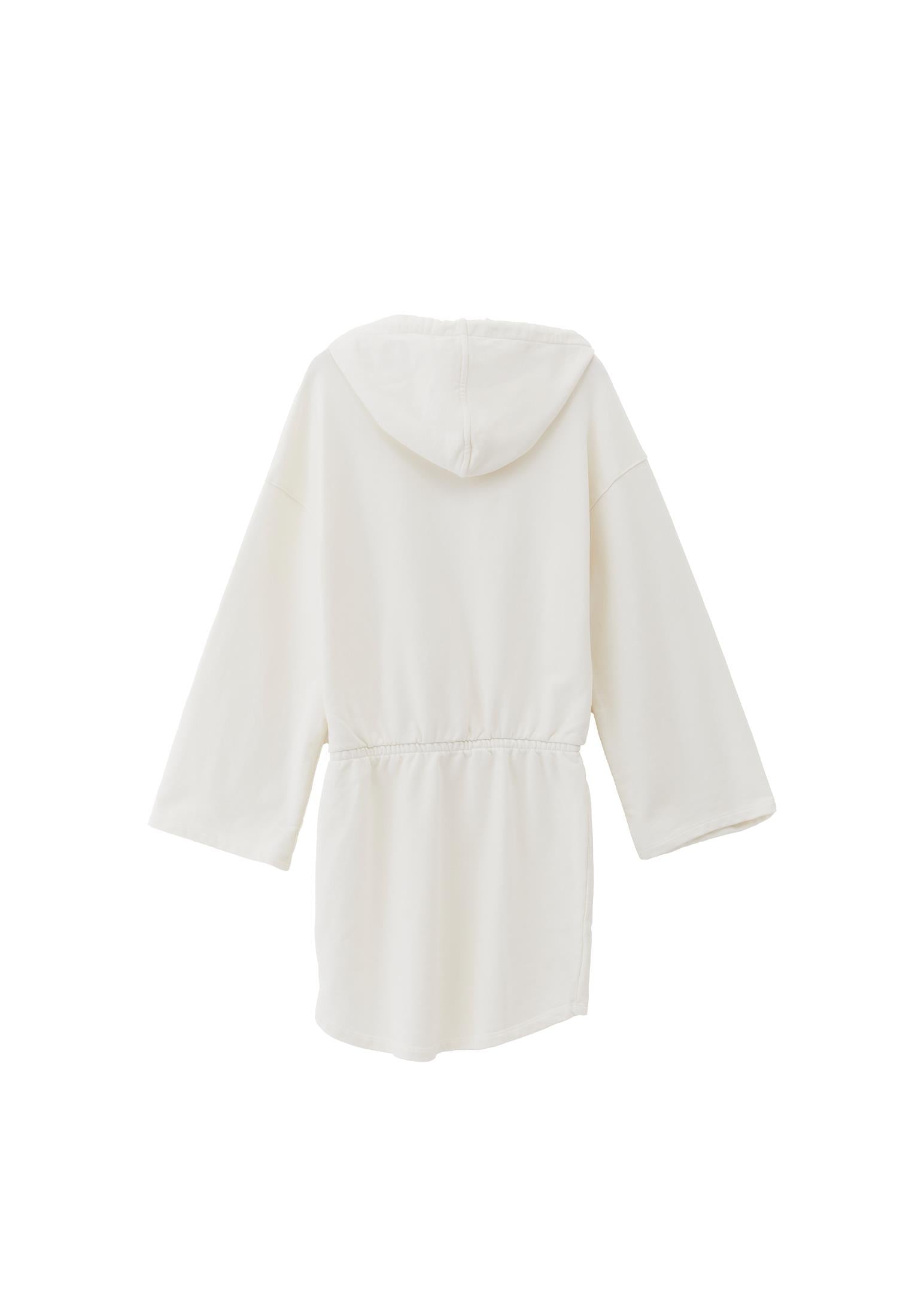 Short Hoodie Long Sleeve Dress - ICE MILK