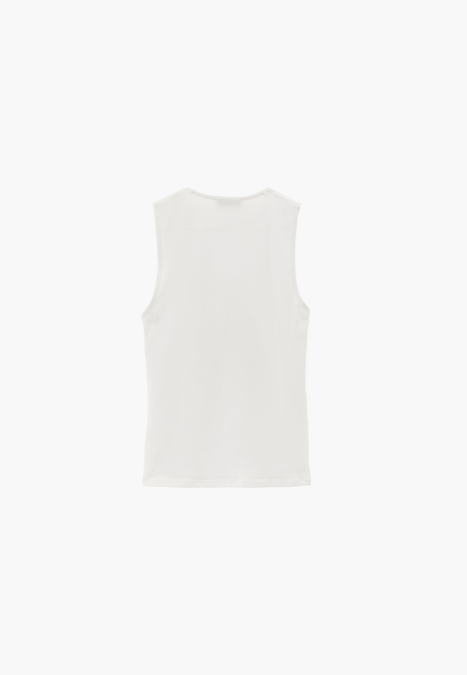 Square Neck Bodycon Standard Tank Top - ICE MILK