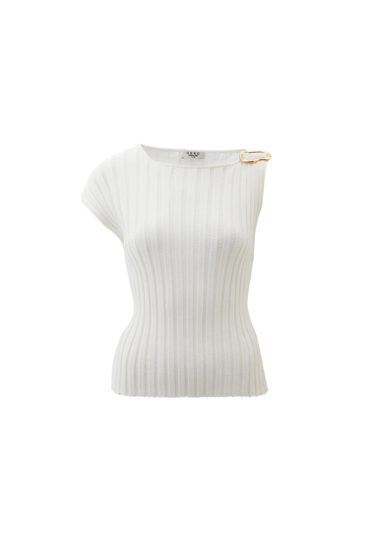 Boat Neck Blouse - ICE MILK