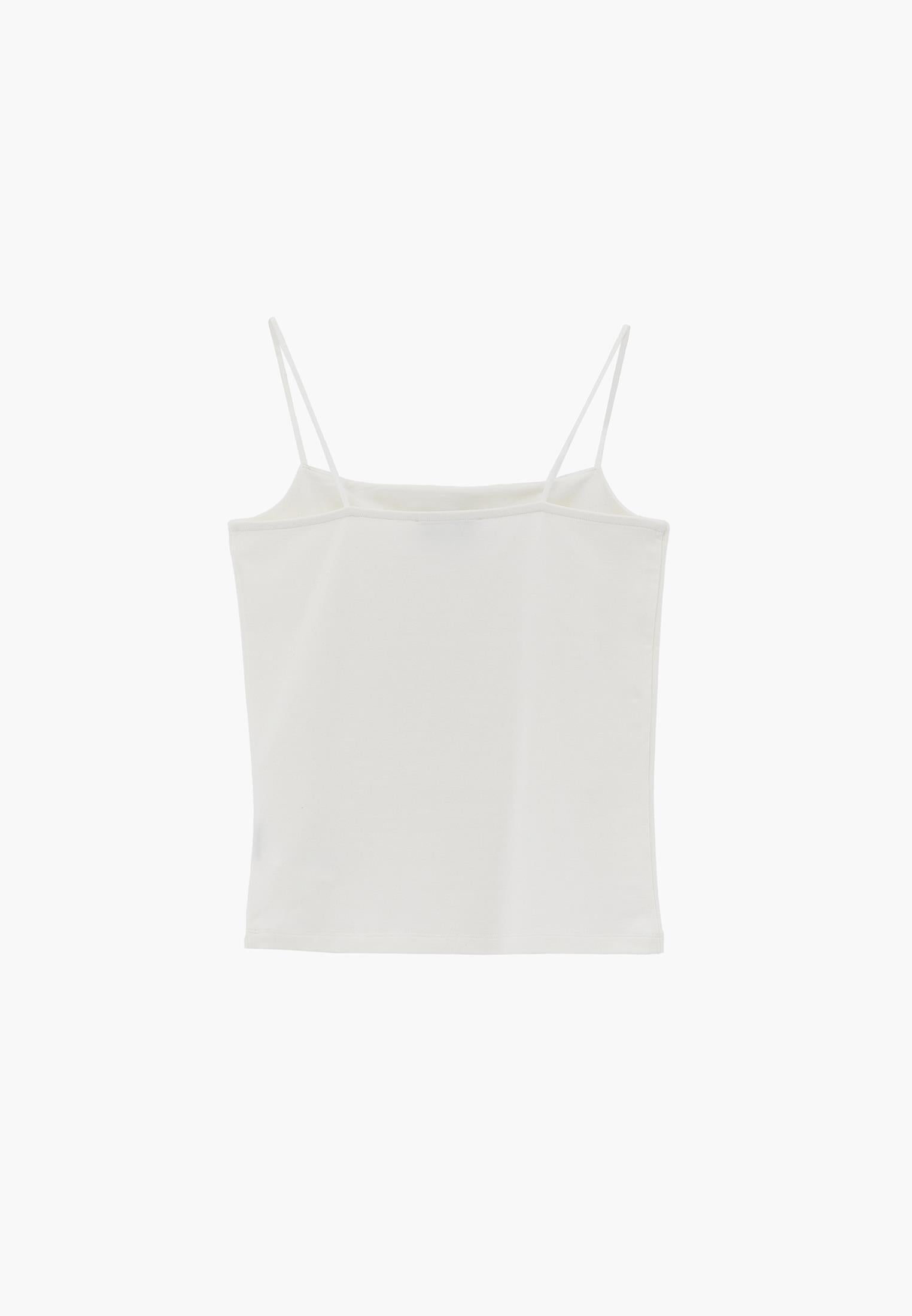 Wide Neck Tank Top - ICE MILK