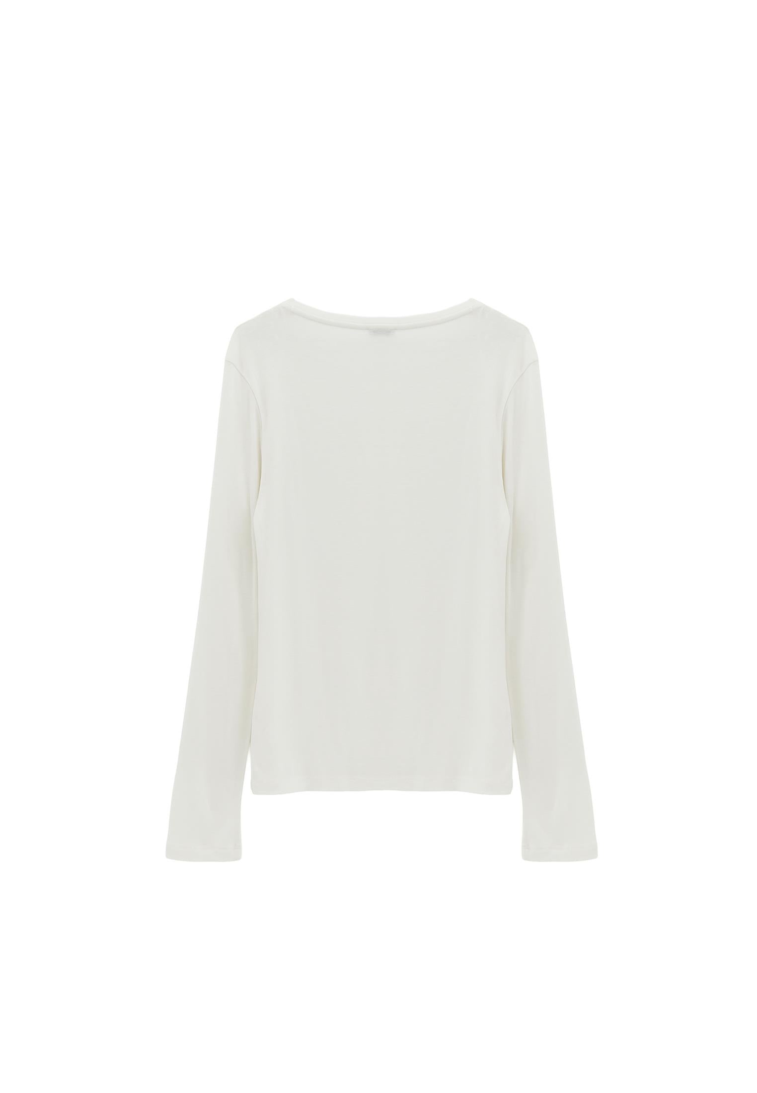 Slim Fit Crew Neck T-Shirt - ICE MILK