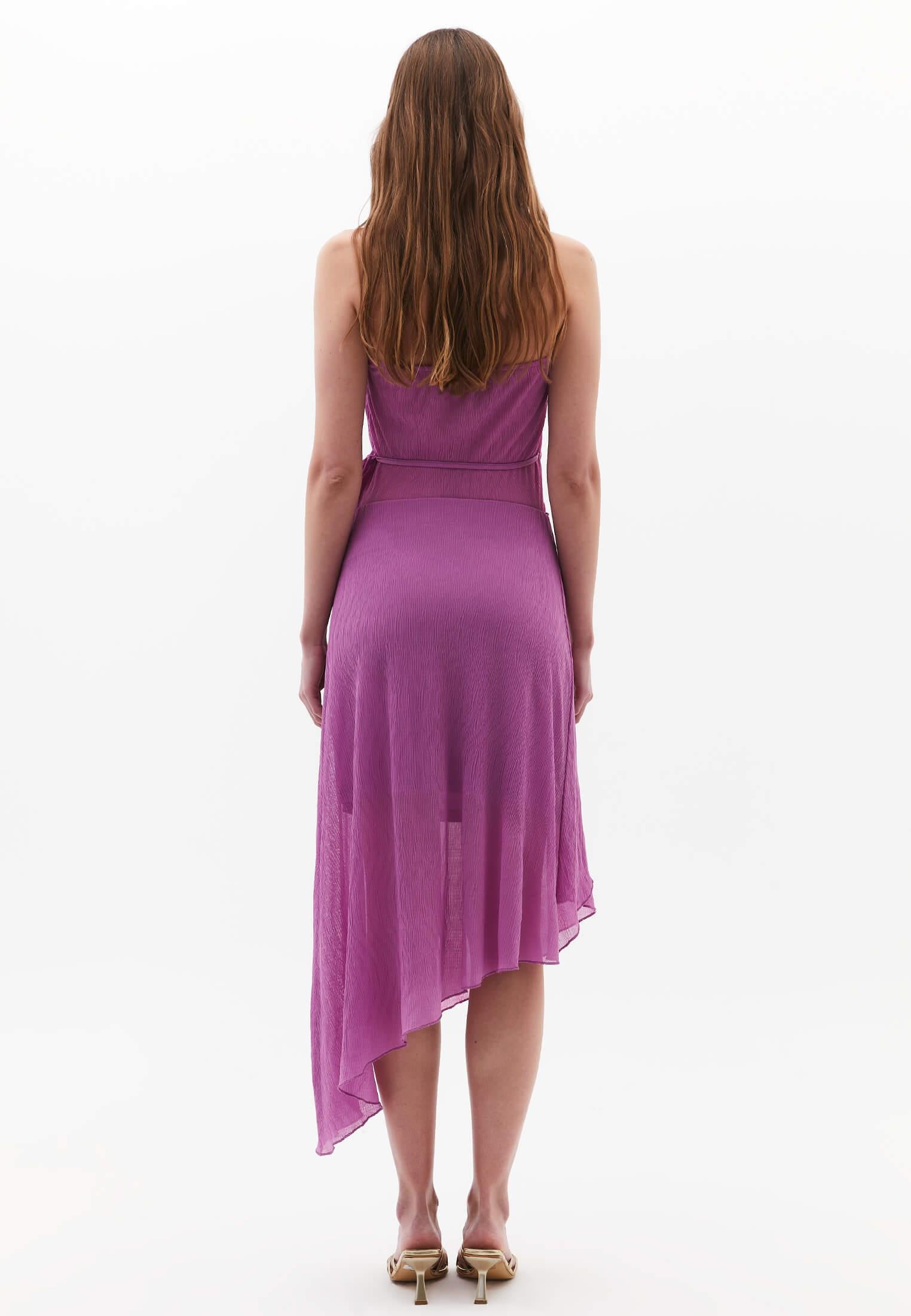 Wrap High Waist Maxi Skirt - IRIS ORCHID