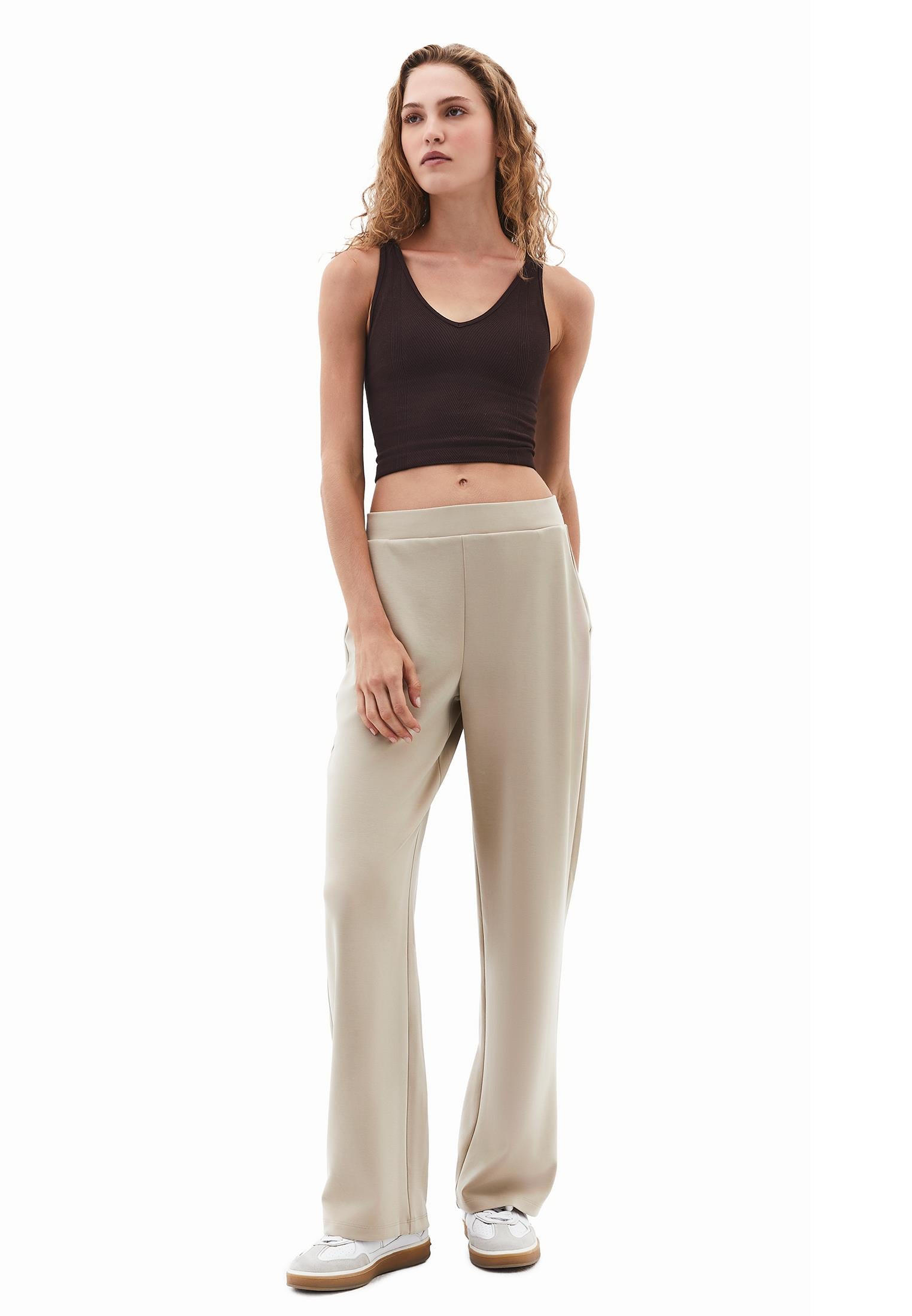 High Waist Modal Pants - ISLAND FOSSIL