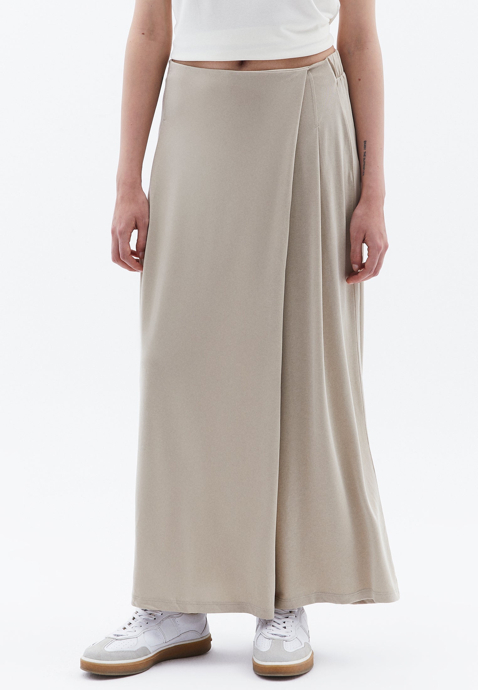 High Waist Wide Leg Pants - ISLAND FOSSIL