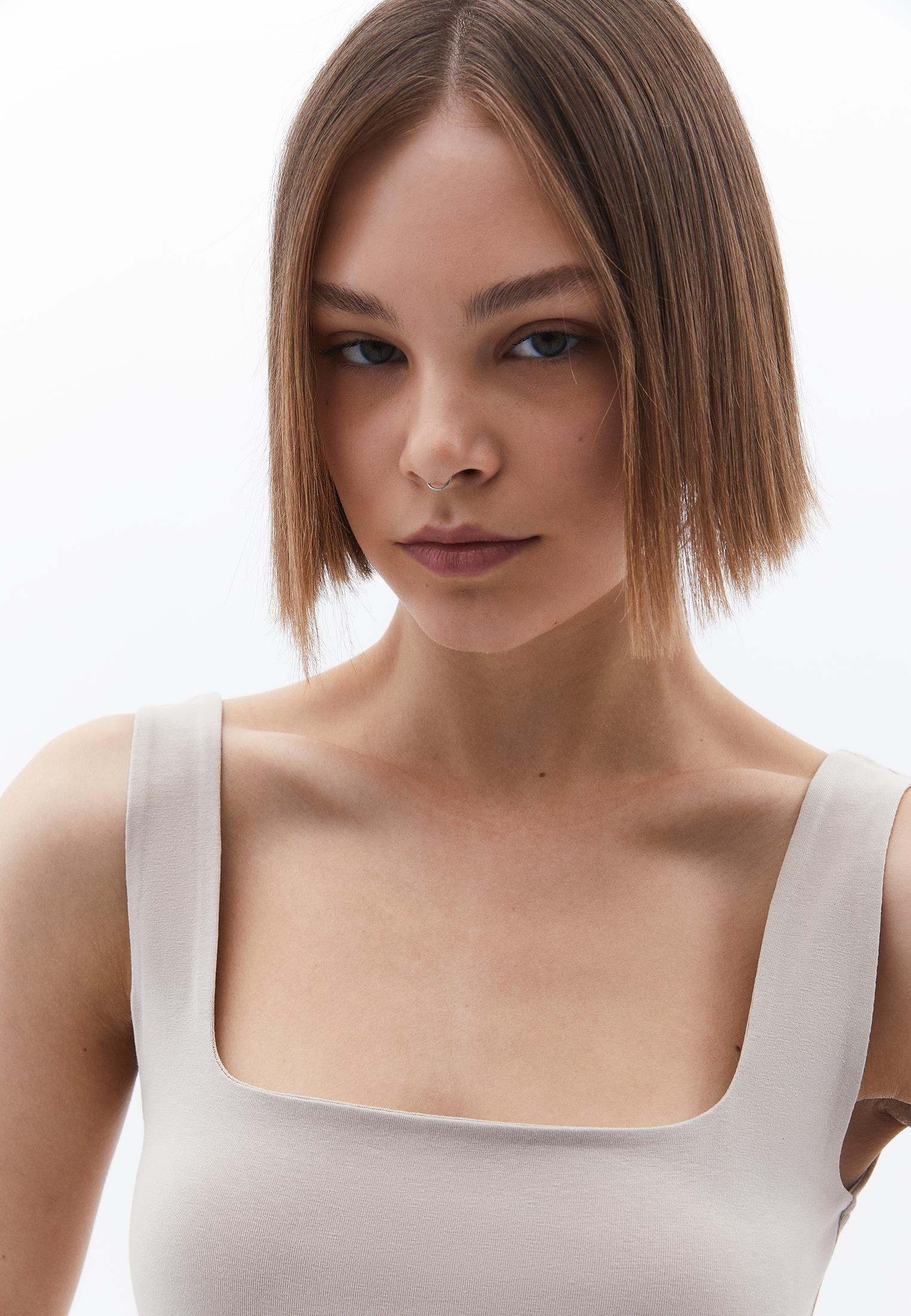 Square Neck Tank Top - ISLAND FOSSIL