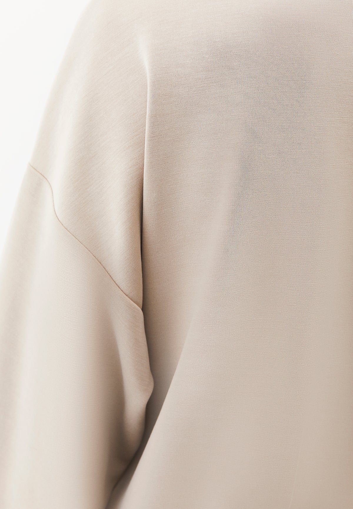 Oversize Balloon Form Sweatshirt - ISLAND FOSSIL