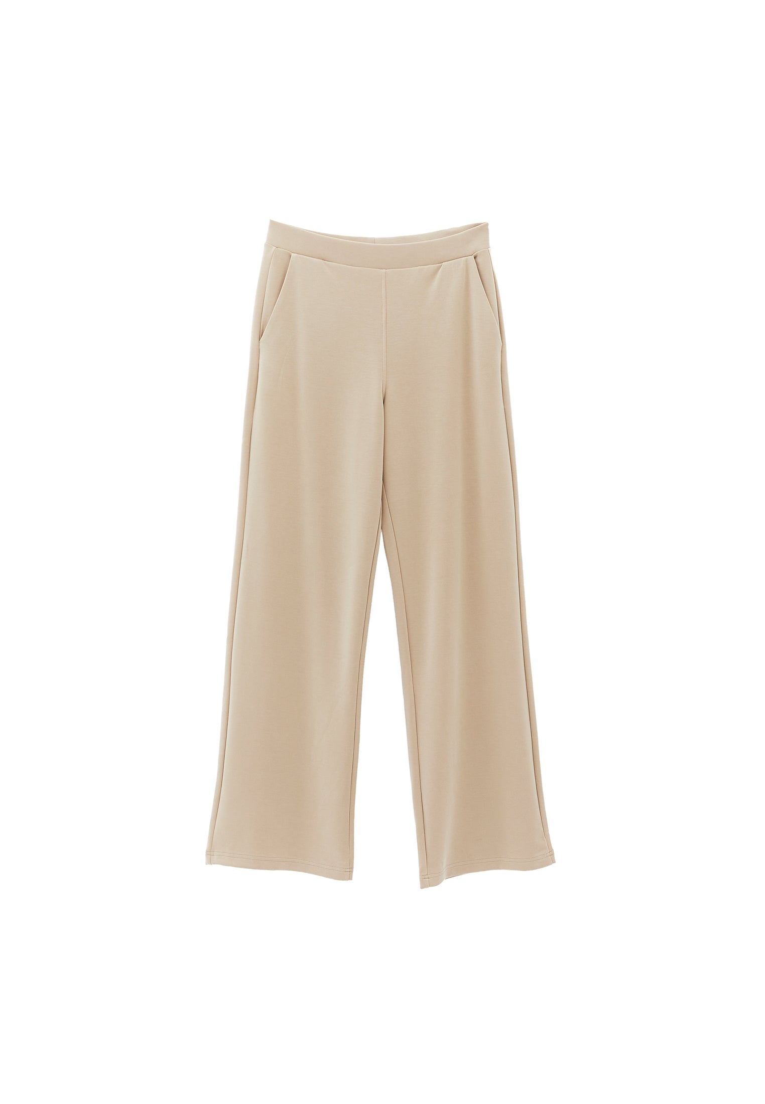 High Waist Straight Leg Pants - ISLAND FOSSIL