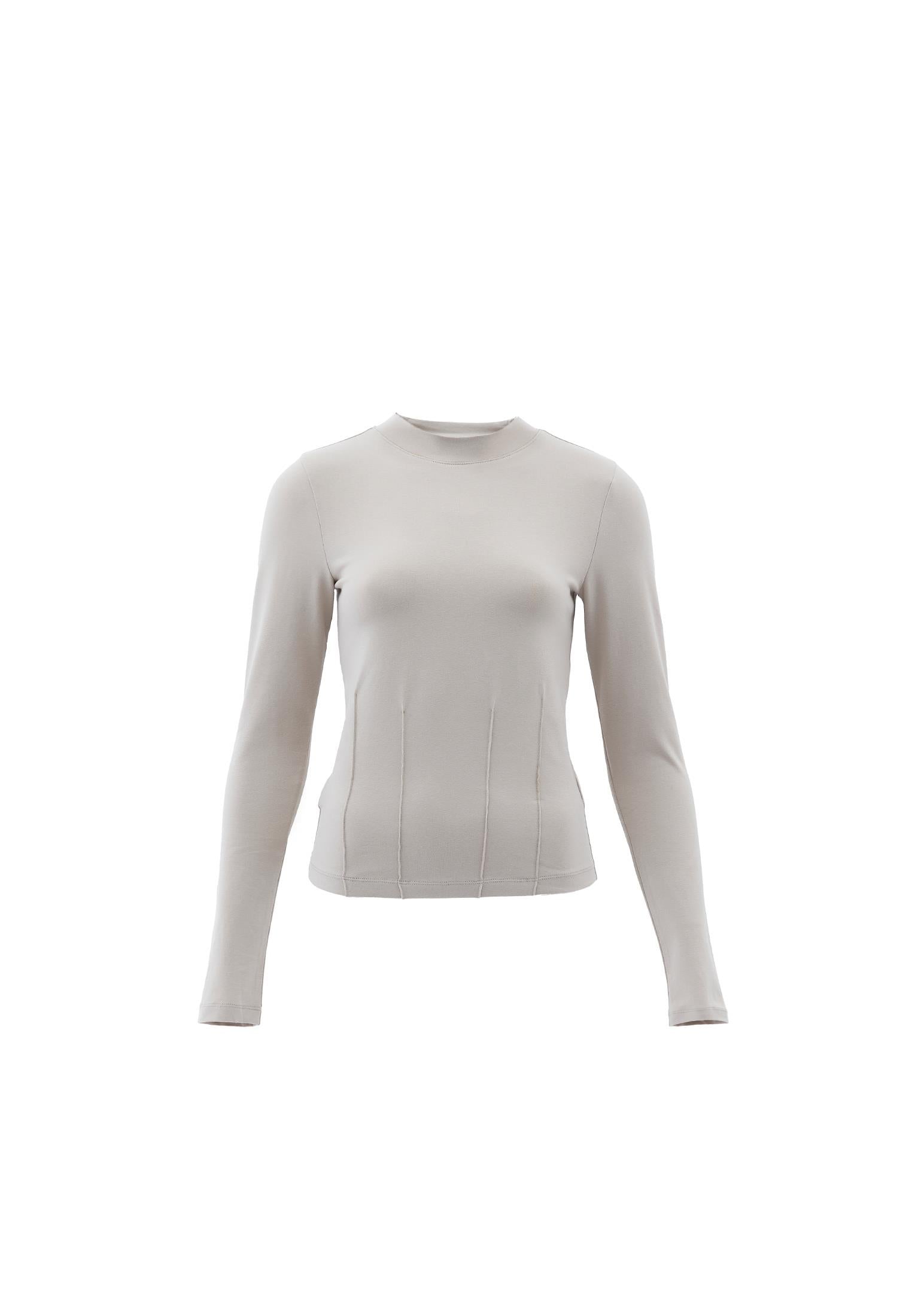 High Neck Long Sleeve T-Shirt - ISLAND FOSSIL