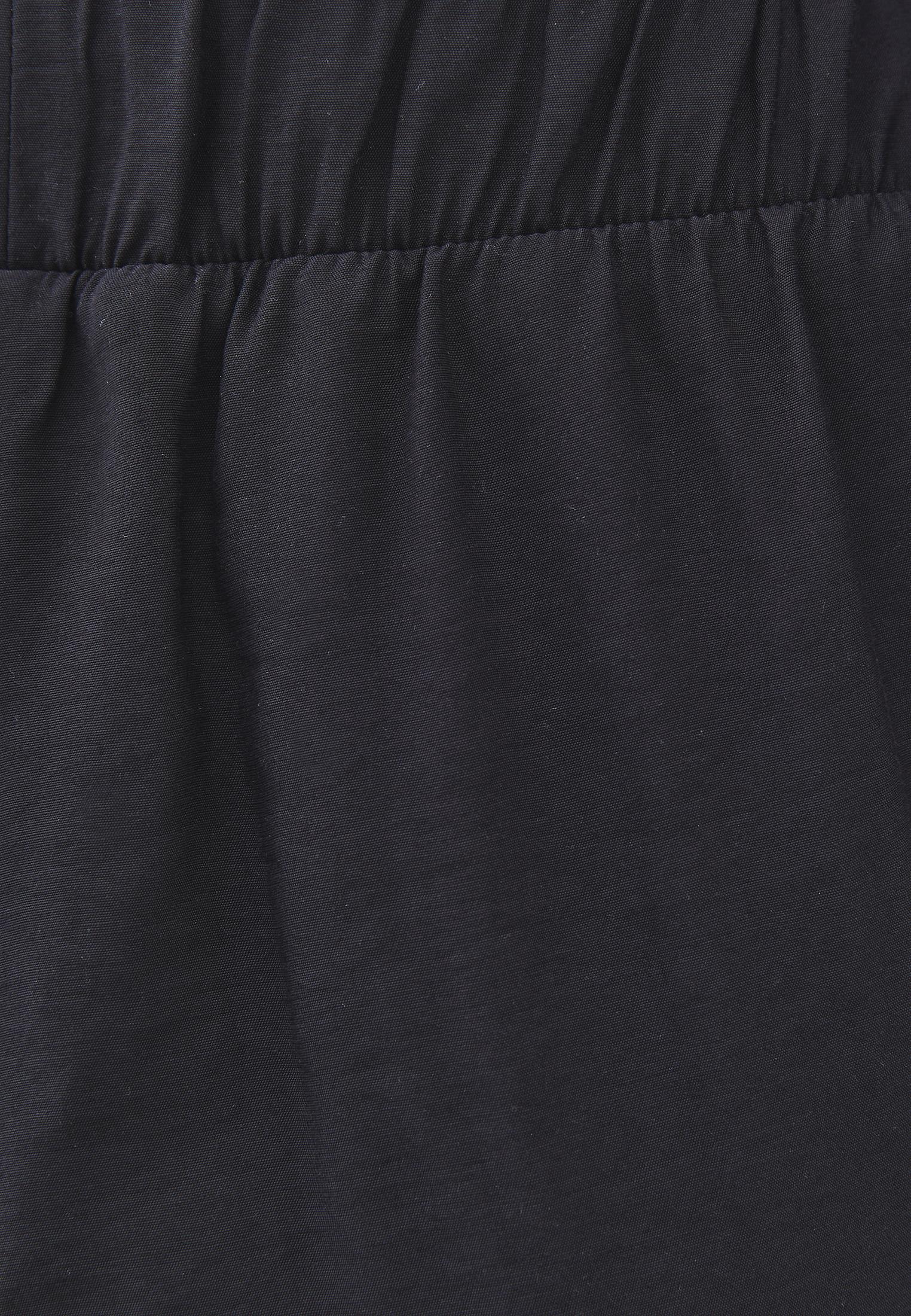 High Waist Straight Pants - JET BLACK