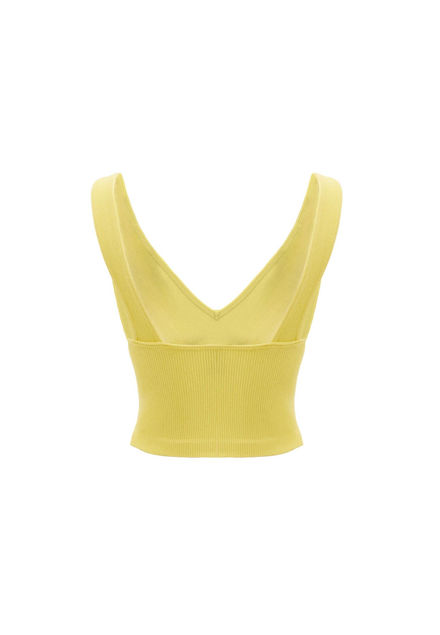 Seamless V Neck Undershirt - LEMON VERBENA