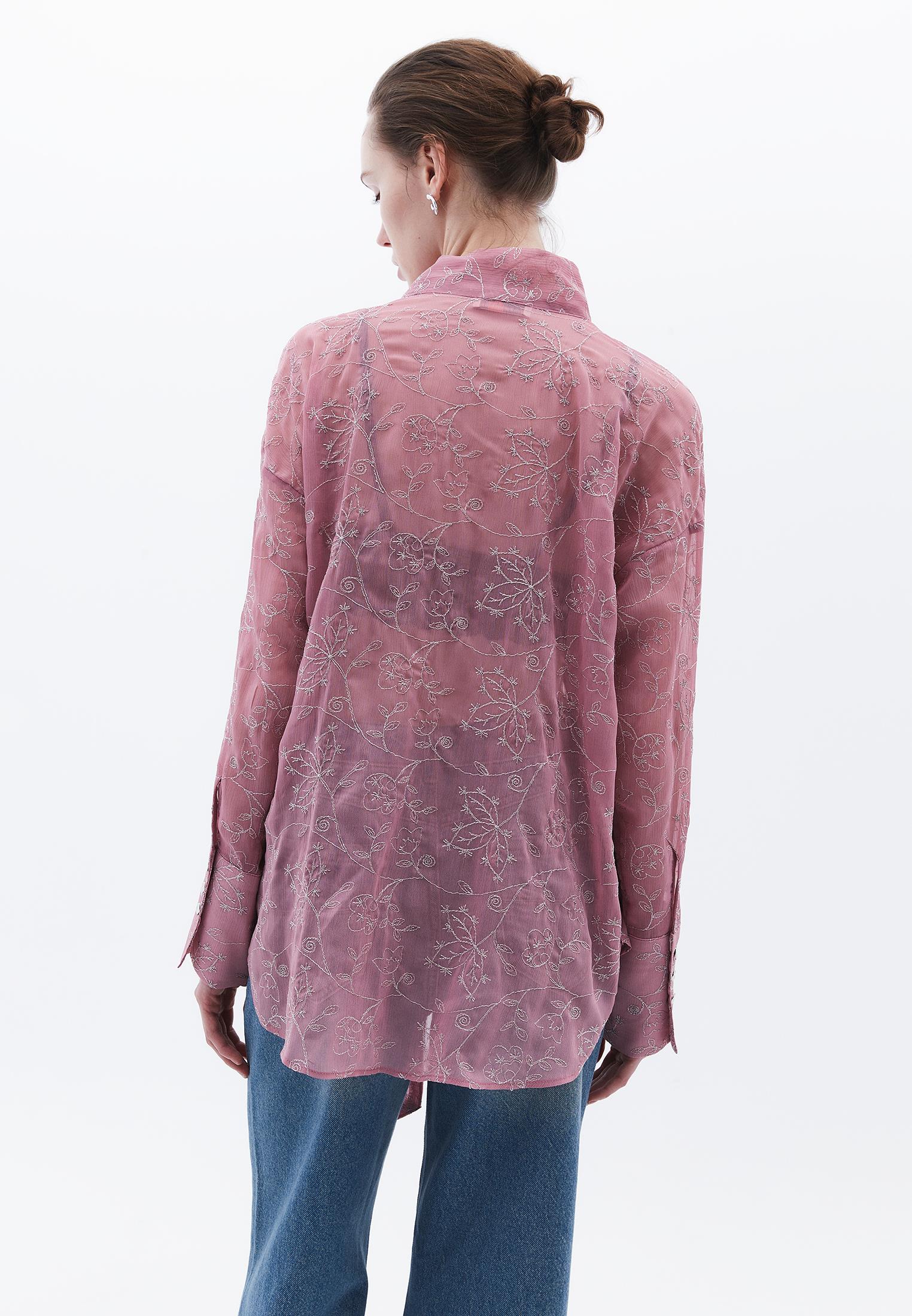 Shirt With Scarf Detail - LILAS