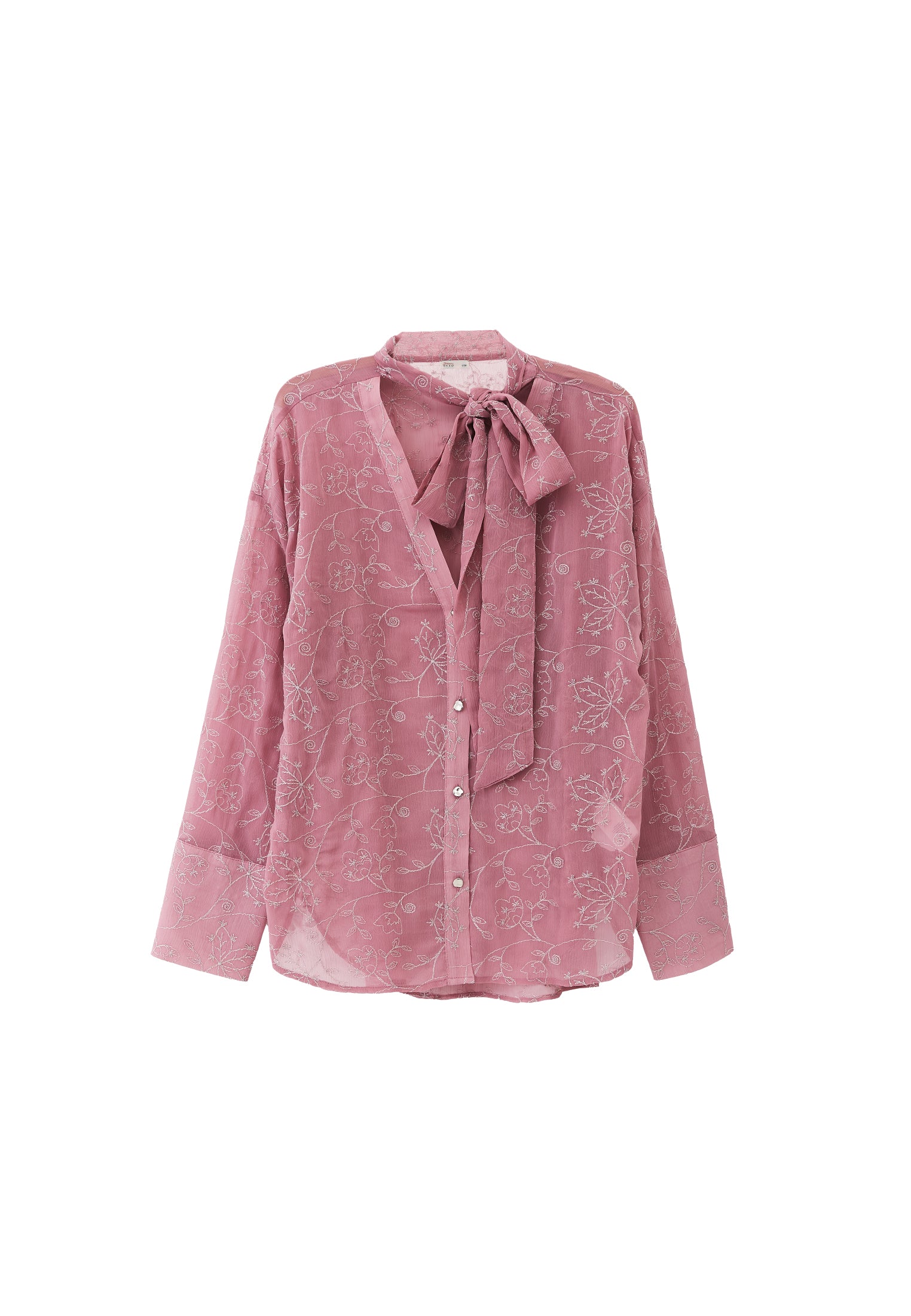 Shirt With Scarf Detail - LILAS