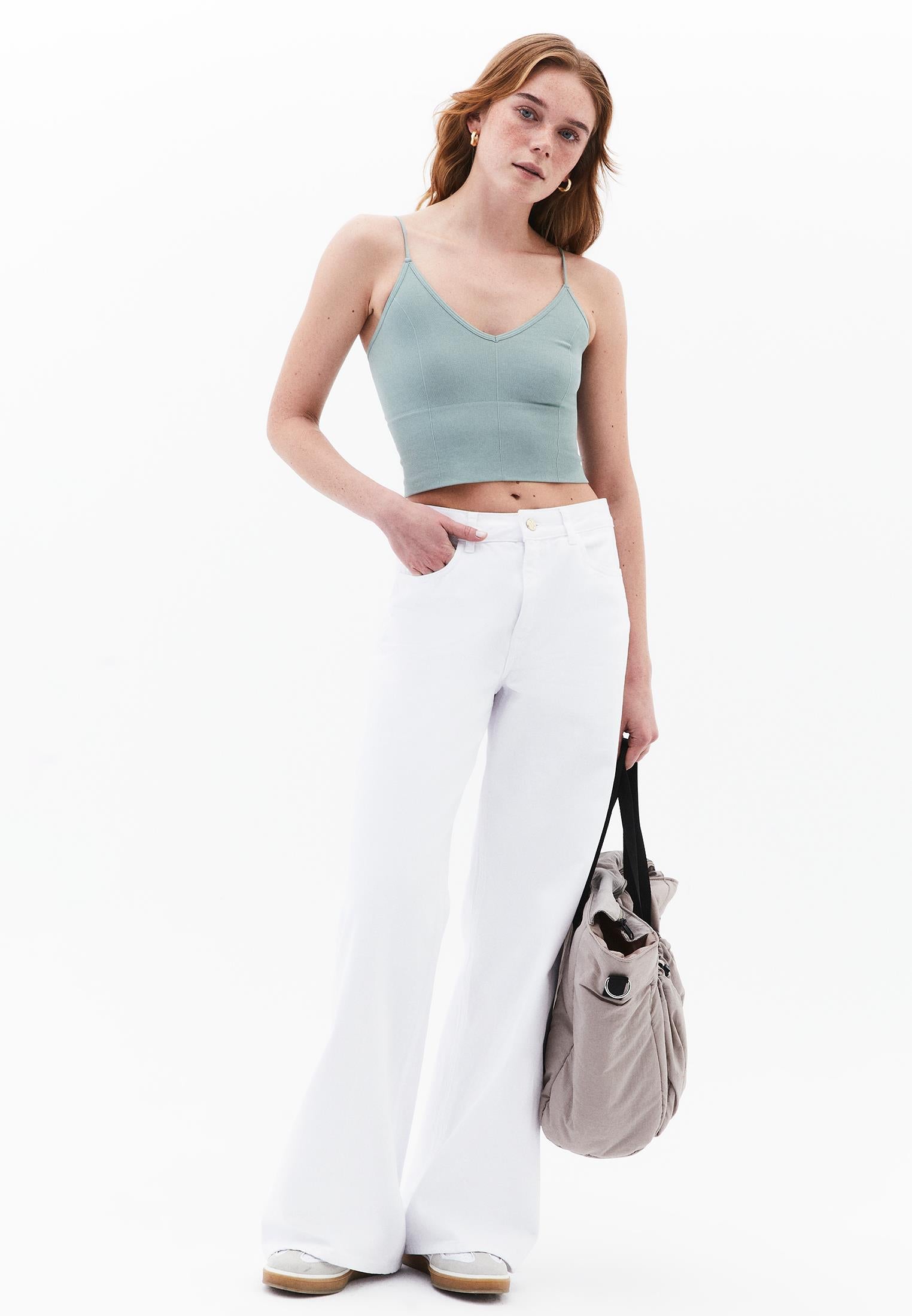 V Neck Tank Top - LILY PAD