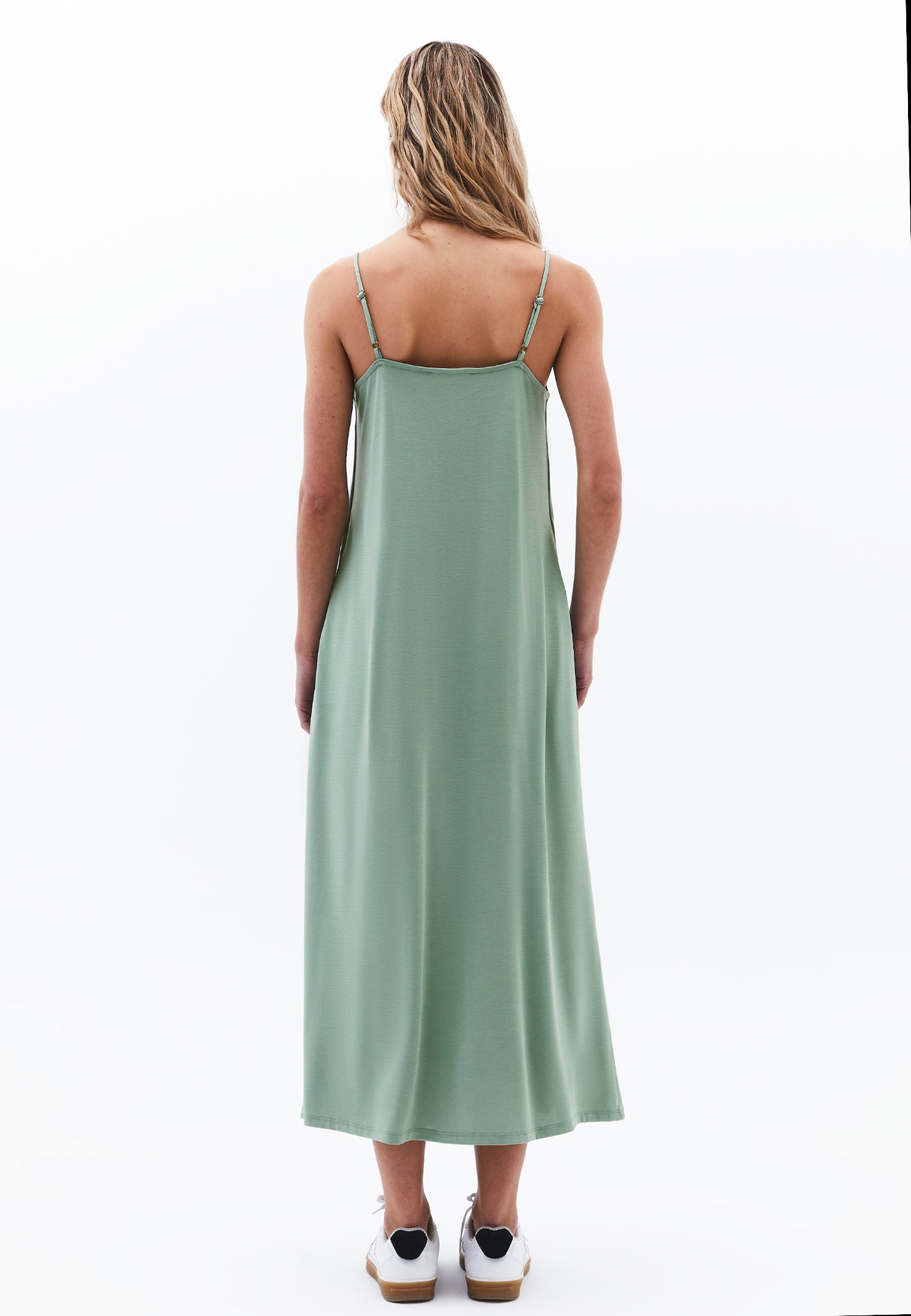 Sleeveless Strappy Midi Dress - LILY PAD