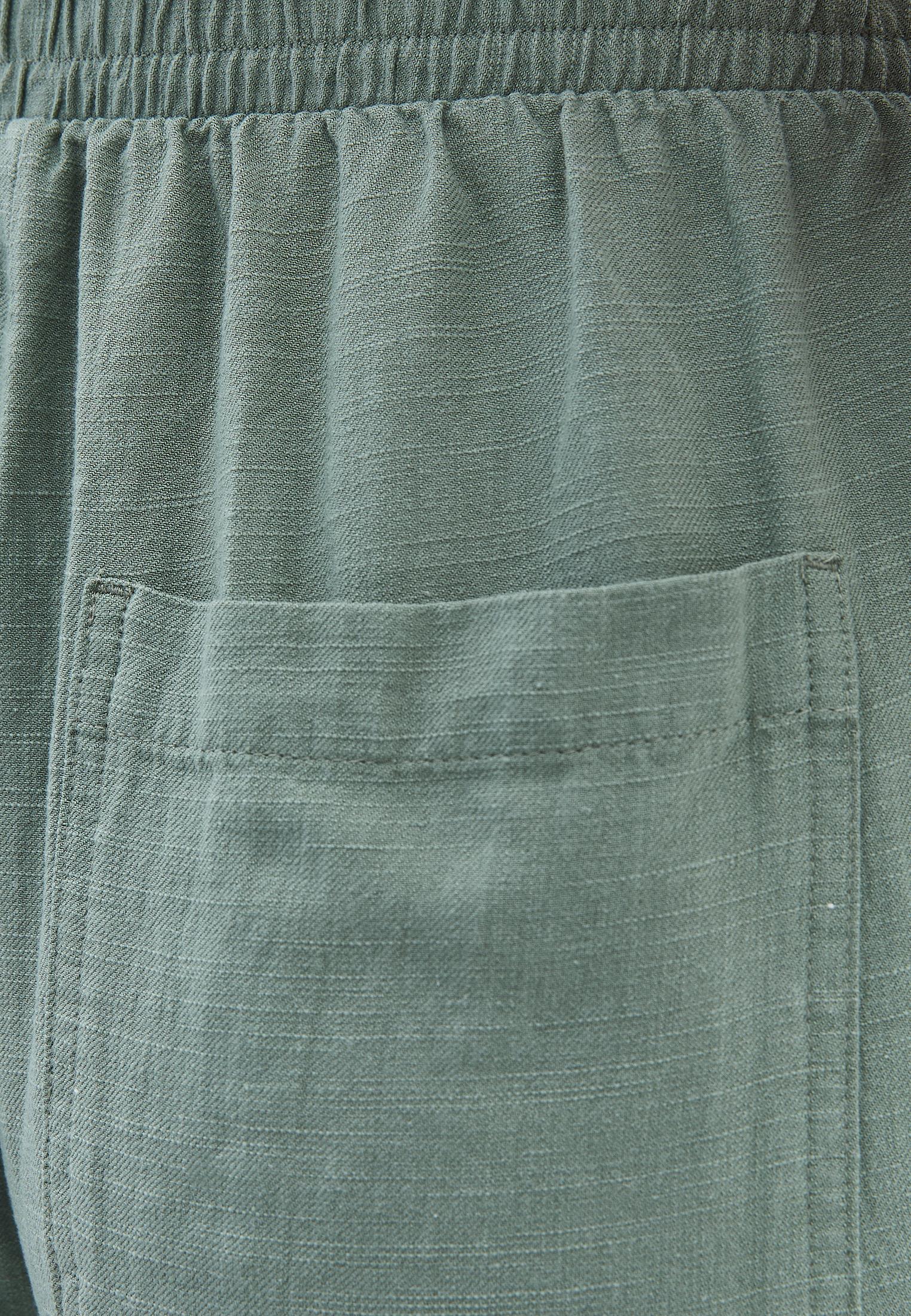 Carrot Cut Linen Pants - LILY PAD