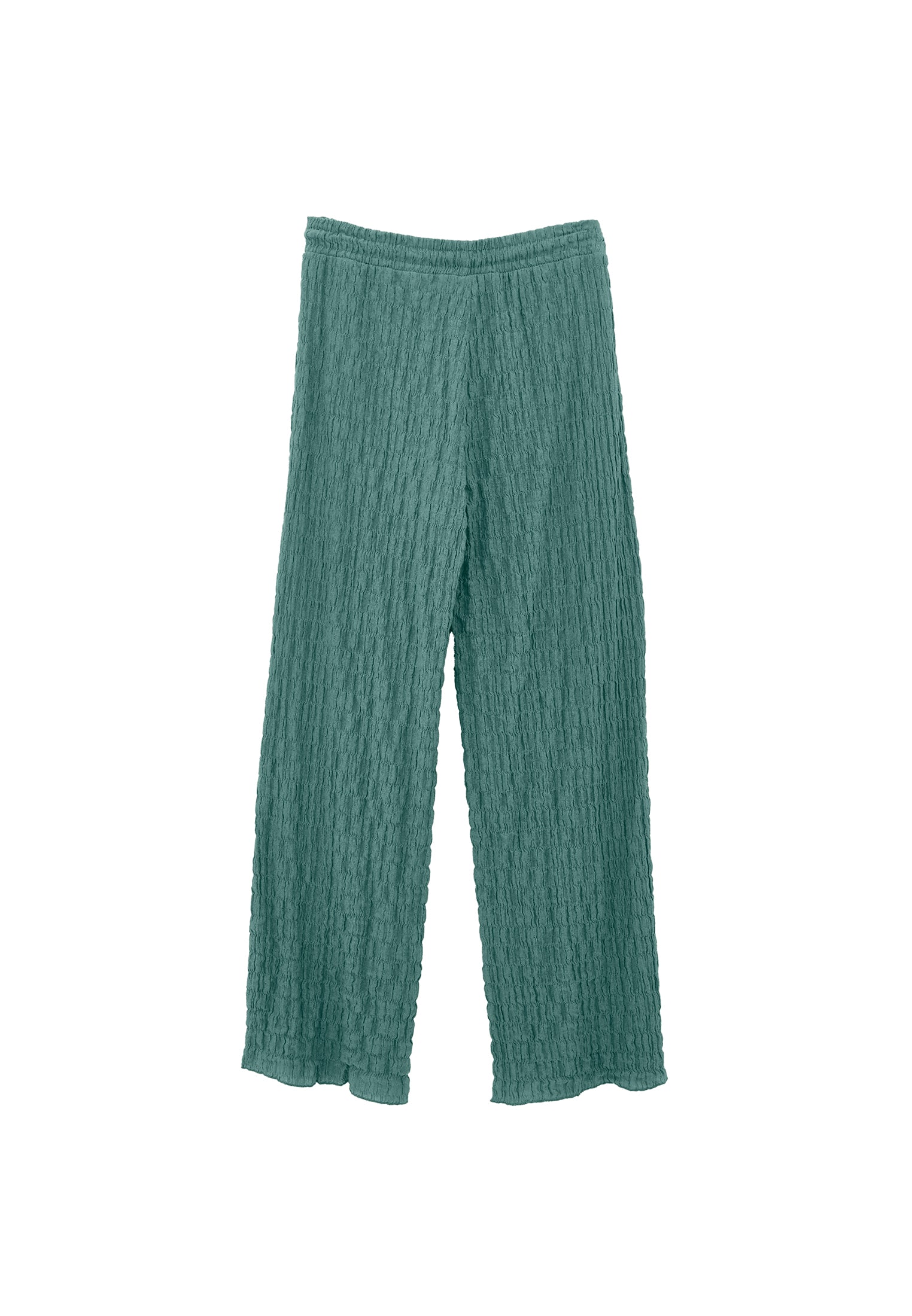 Wide Leg Cotton Pants - LILY PAD