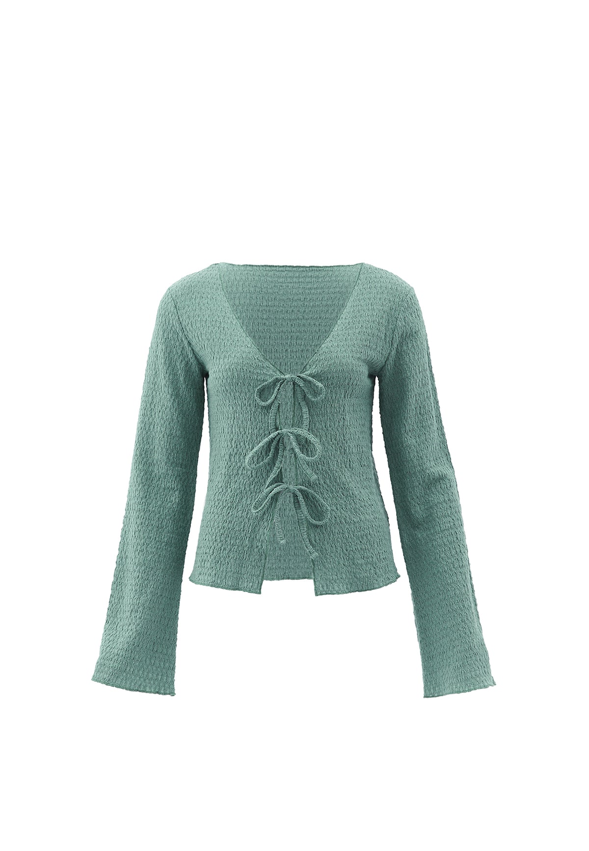 V Neck T-Shirt - LILY PAD
