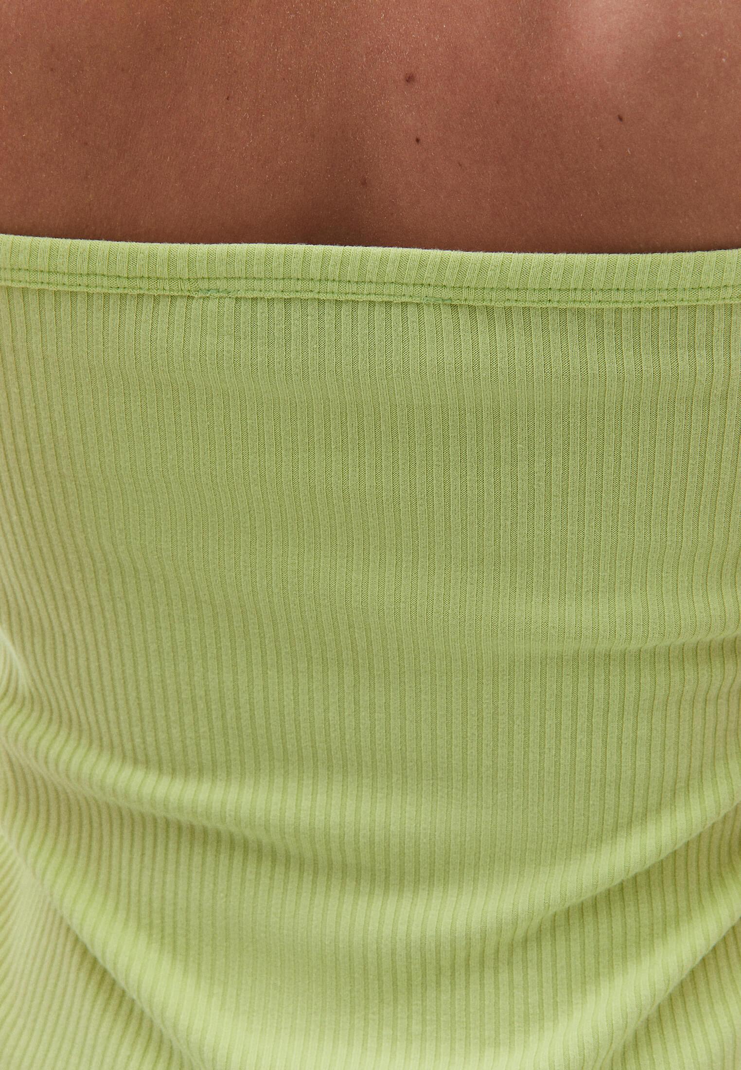 U Neck Bodycon Tank Top - LIME SHERBET