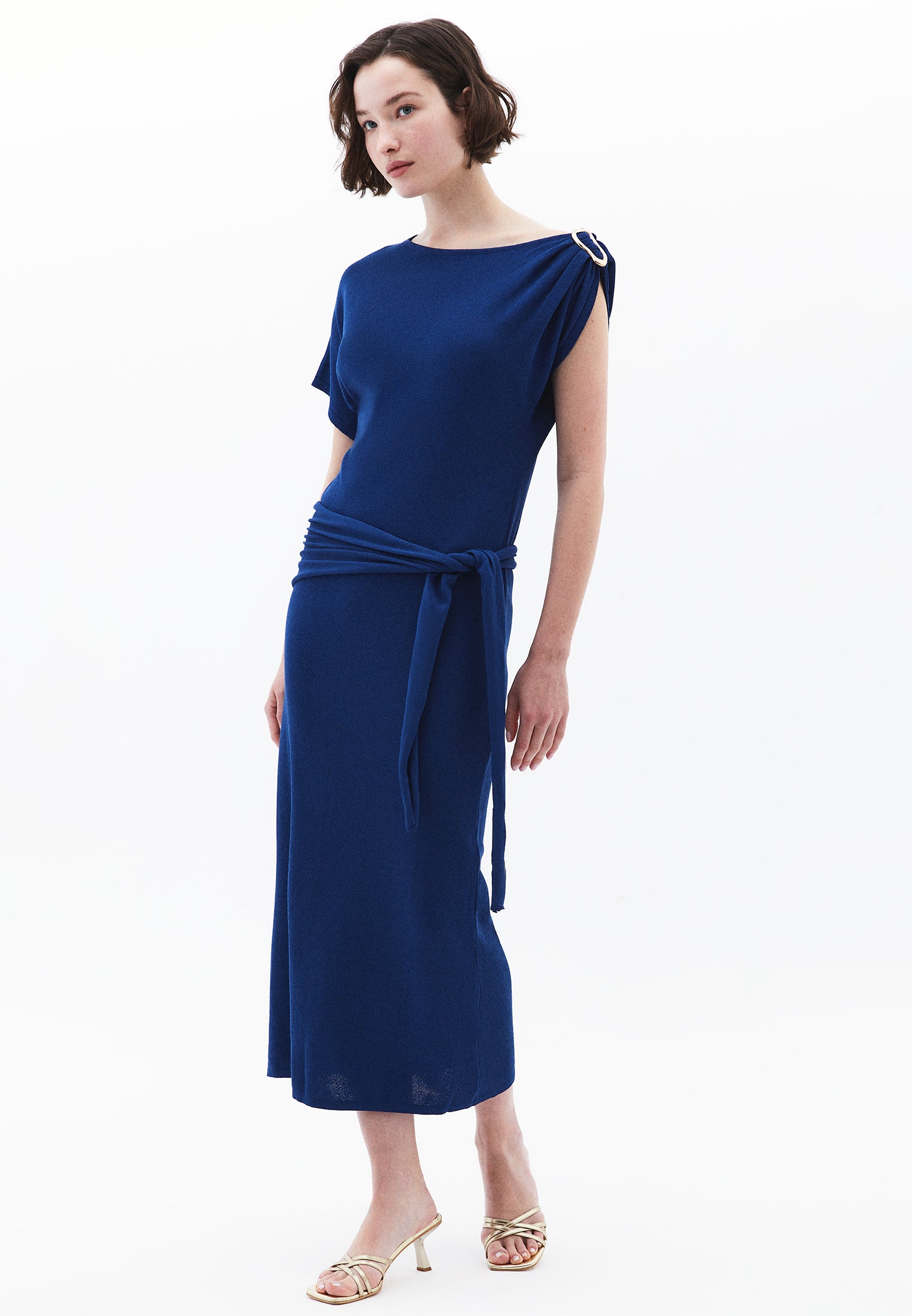 Boat Neck Dress - LIMOGES