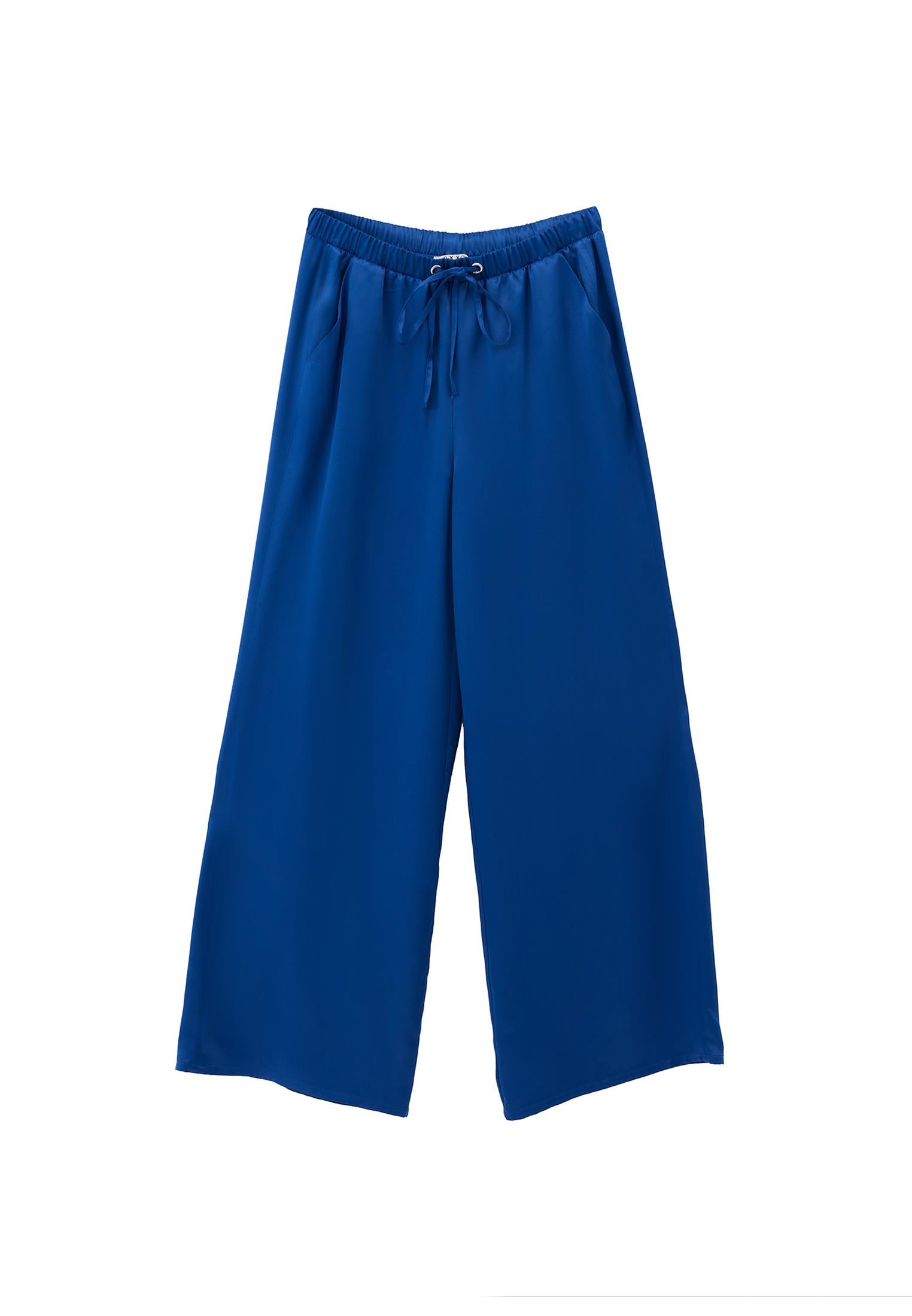 High Waist Wide Leg Trousers With Pocket Detail - LIMOGES
