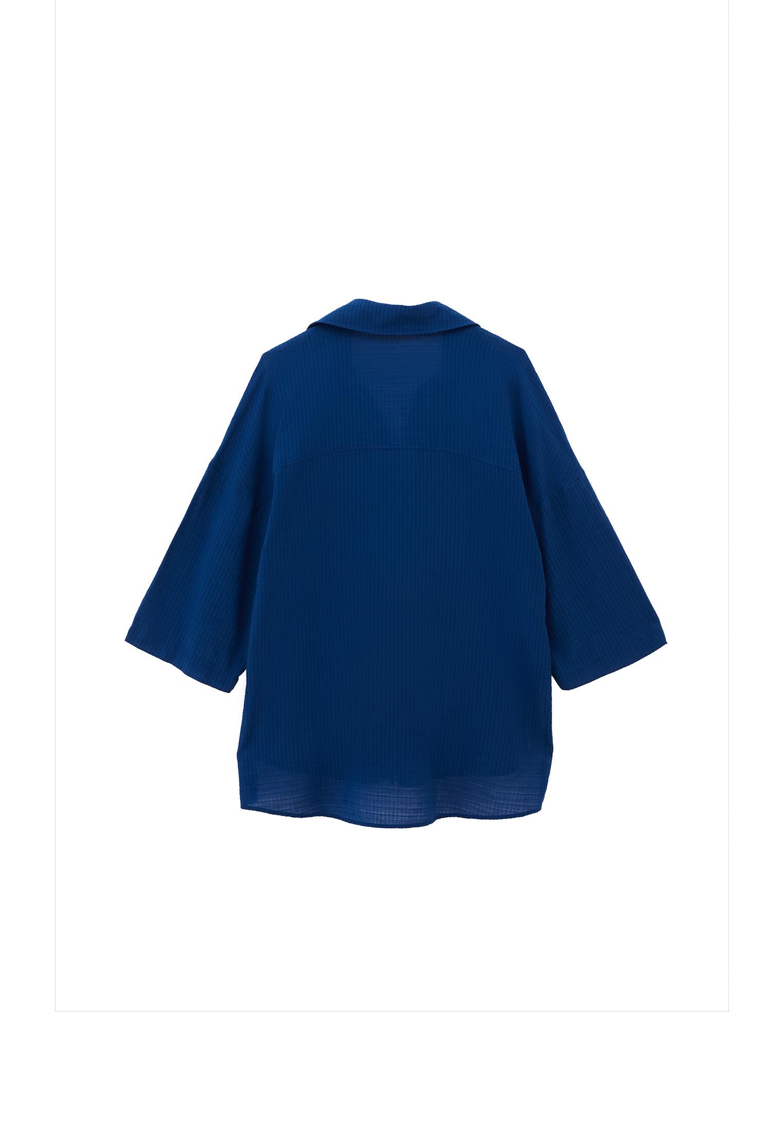 Button Detailed Oversize Shirt - LIMOGES