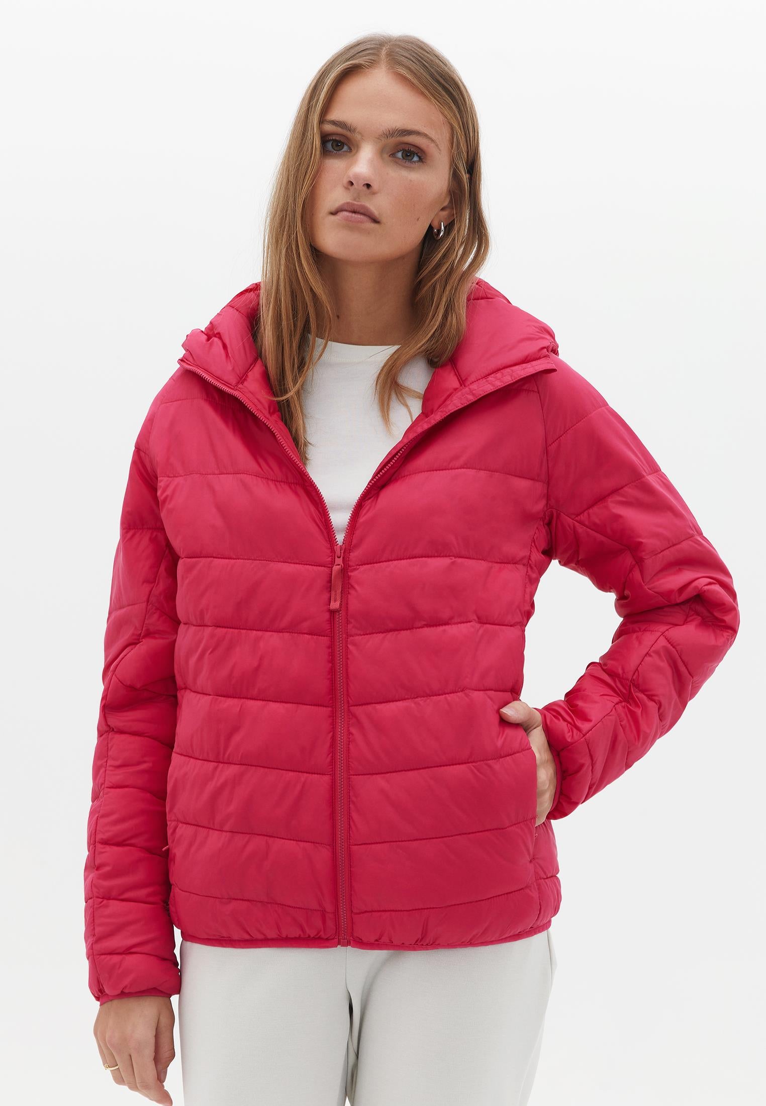 Raglan Sleeve And Hooded Long Sleeve Coat - LOVE POTION